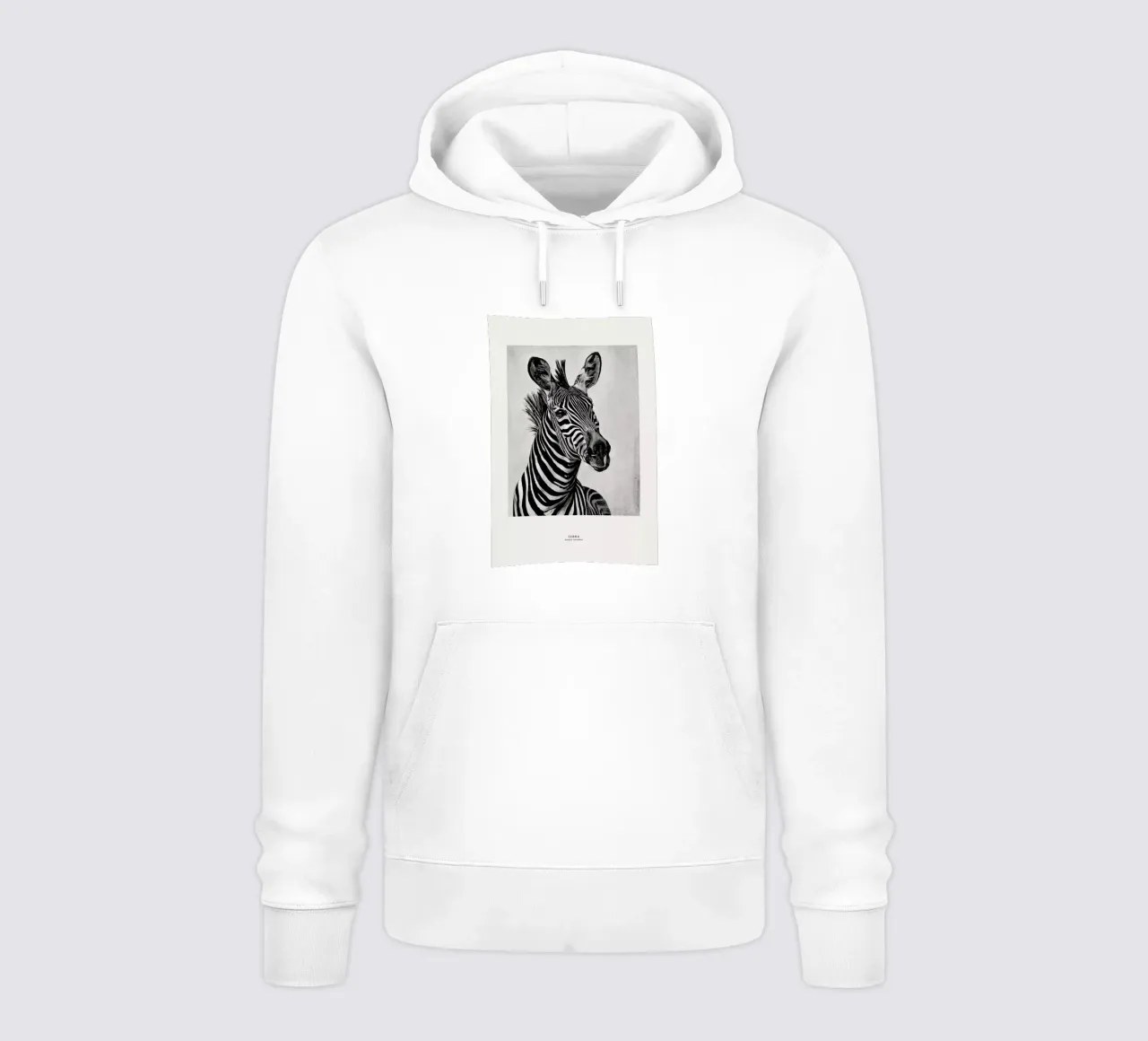 Zebra Portrait sudadera con capucha de Flora & Fauna