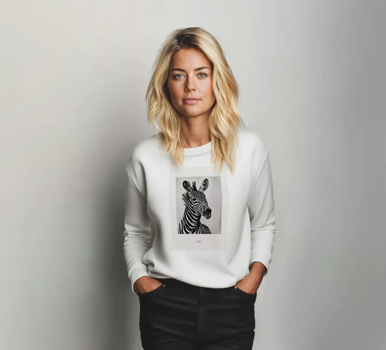 Zebra Portrait felpa da Flora & Fauna