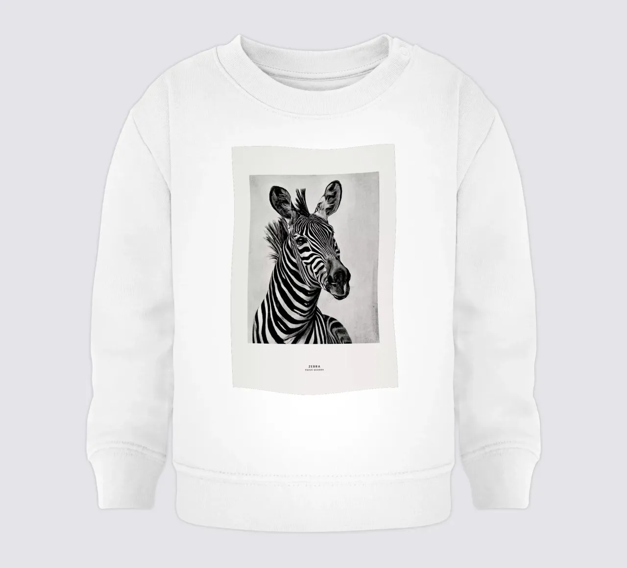 Zebra Portrait felpa neonato da Flora & Fauna