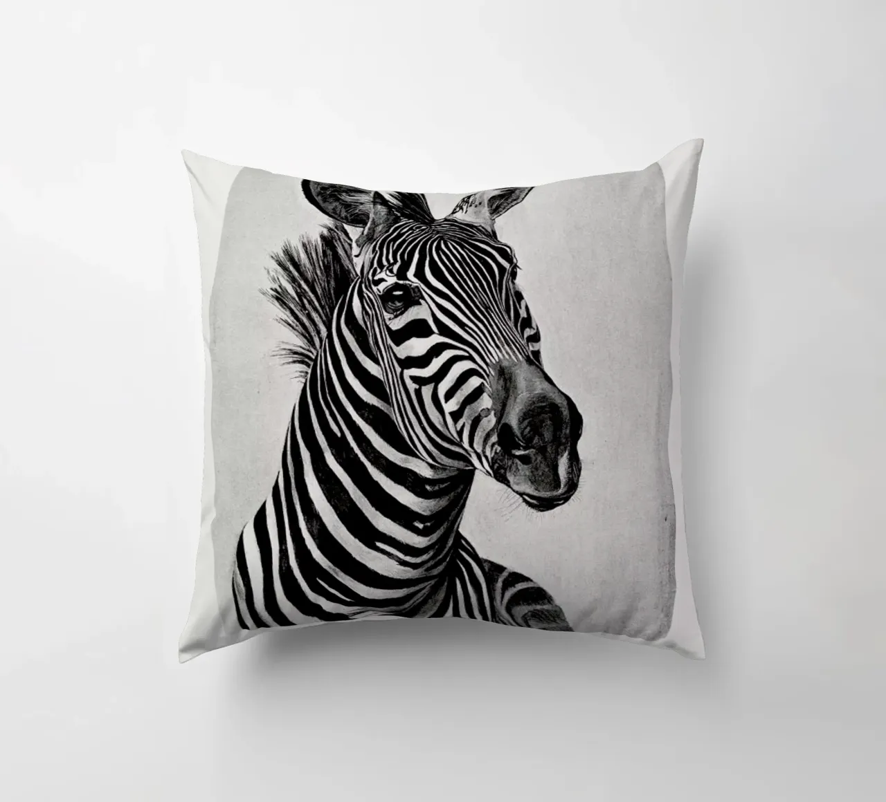 Zebra Portrait cuscino da Flora & Fauna