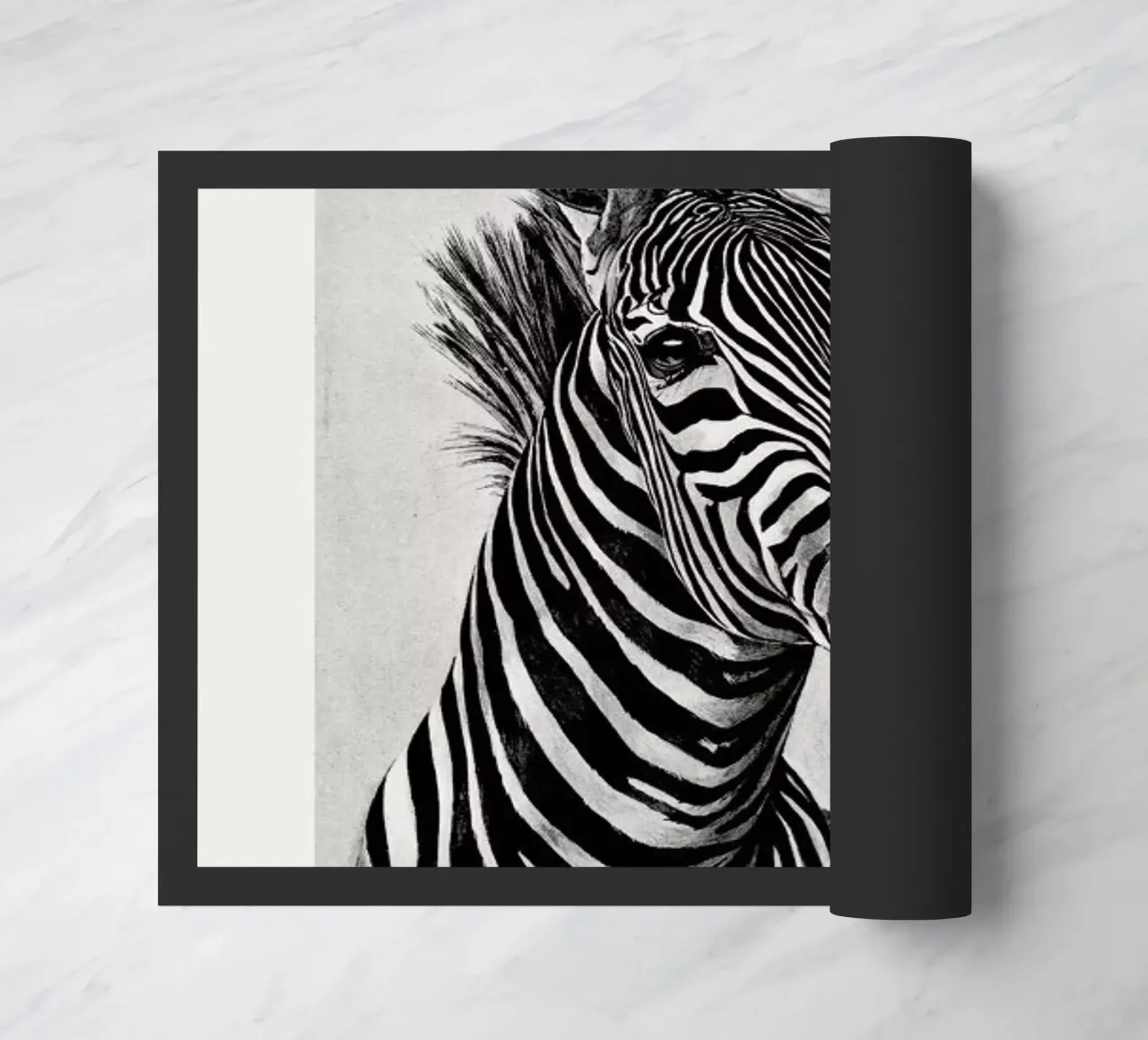 Zebra Portrait deurmat van Flora & Fauna