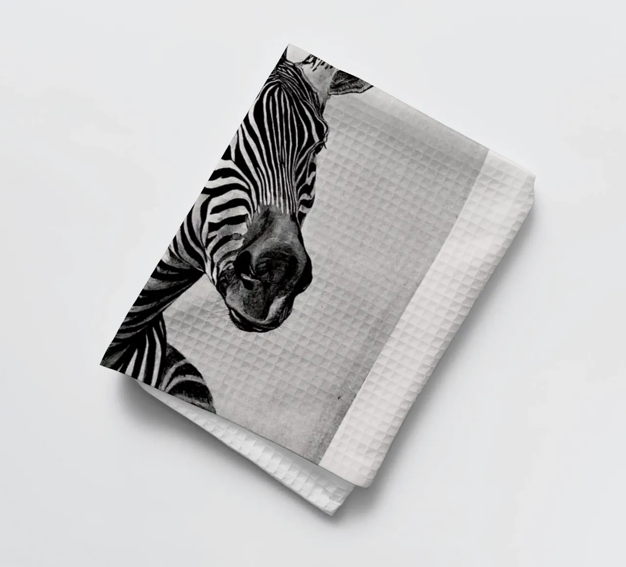 Zebra Portrait canovaccio da cucina da Flora & Fauna