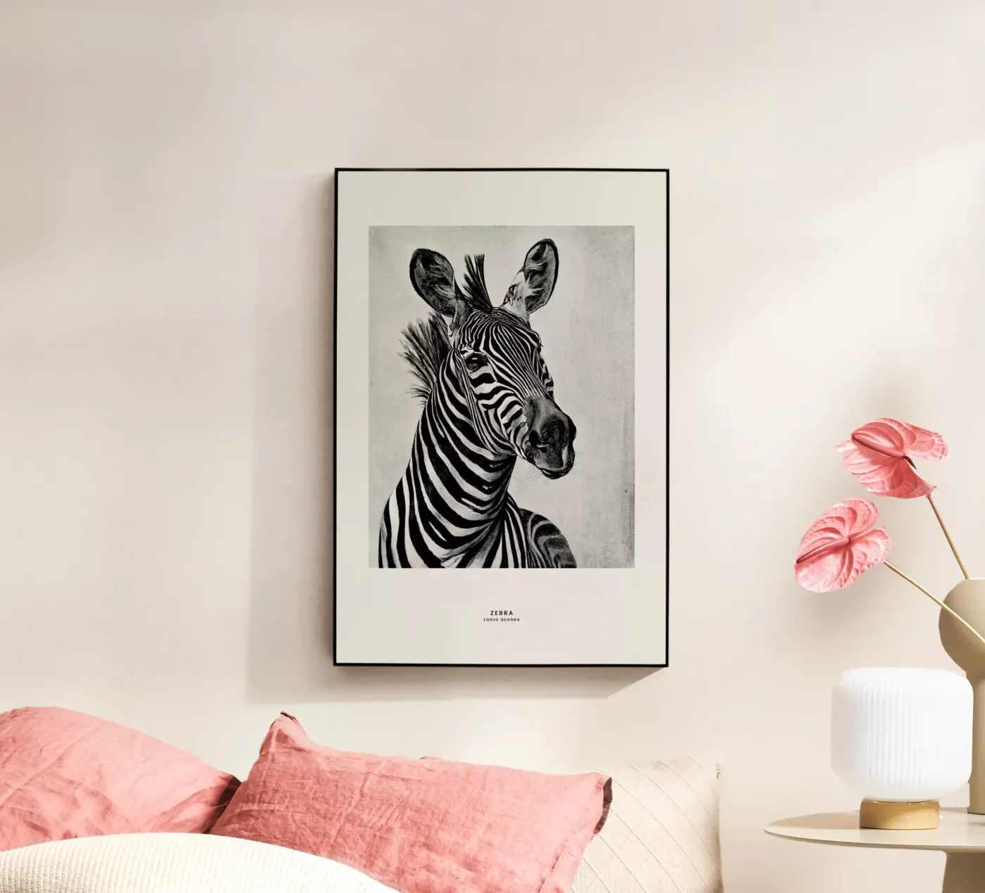 Zebra Portrait Acryl-Glas von Flora & Fauna