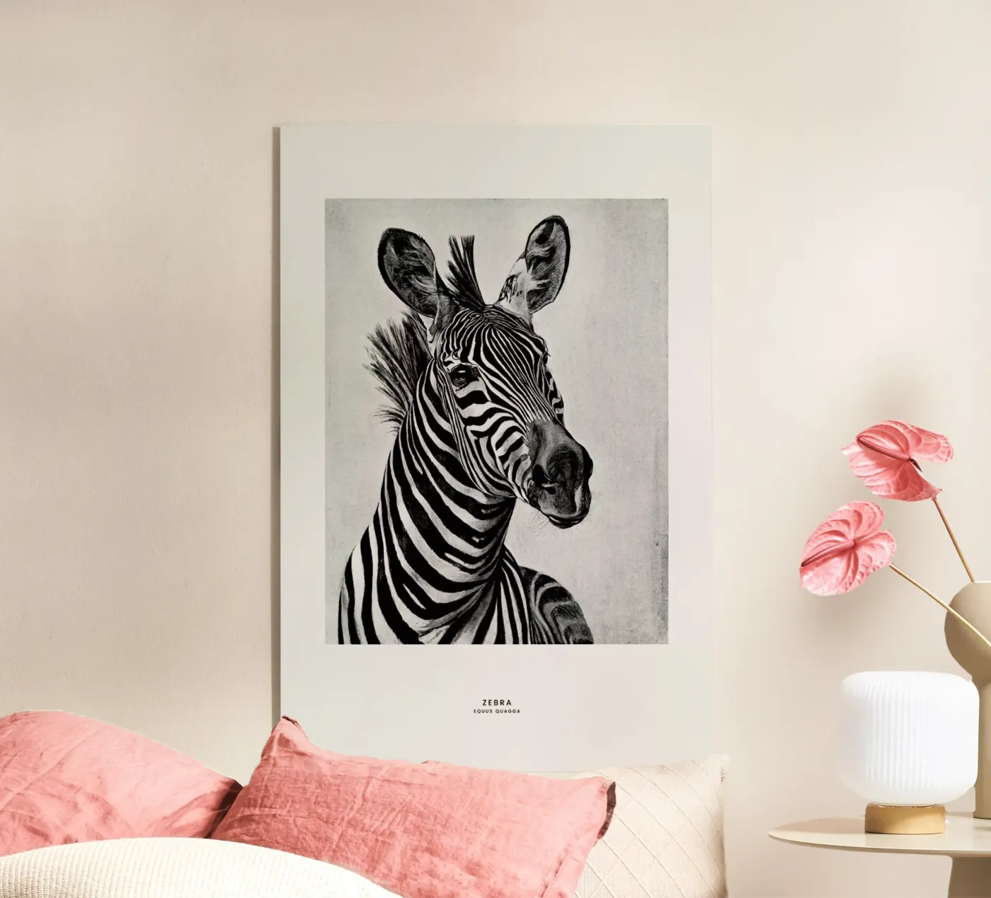 Zebra Portrait Acryl-Glas von Flora & Fauna