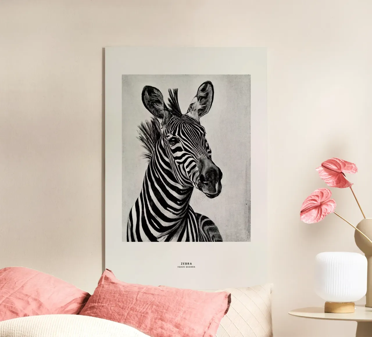 Zebra Portrait plexiglass da Flora & Fauna