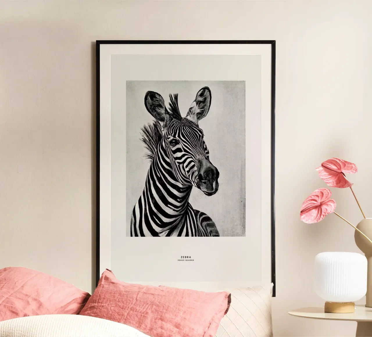 Zebra Portrait poster da Flora & Fauna