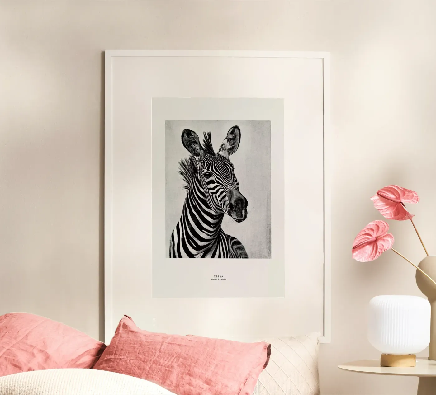 Zebra Portrait poster da Flora & Fauna