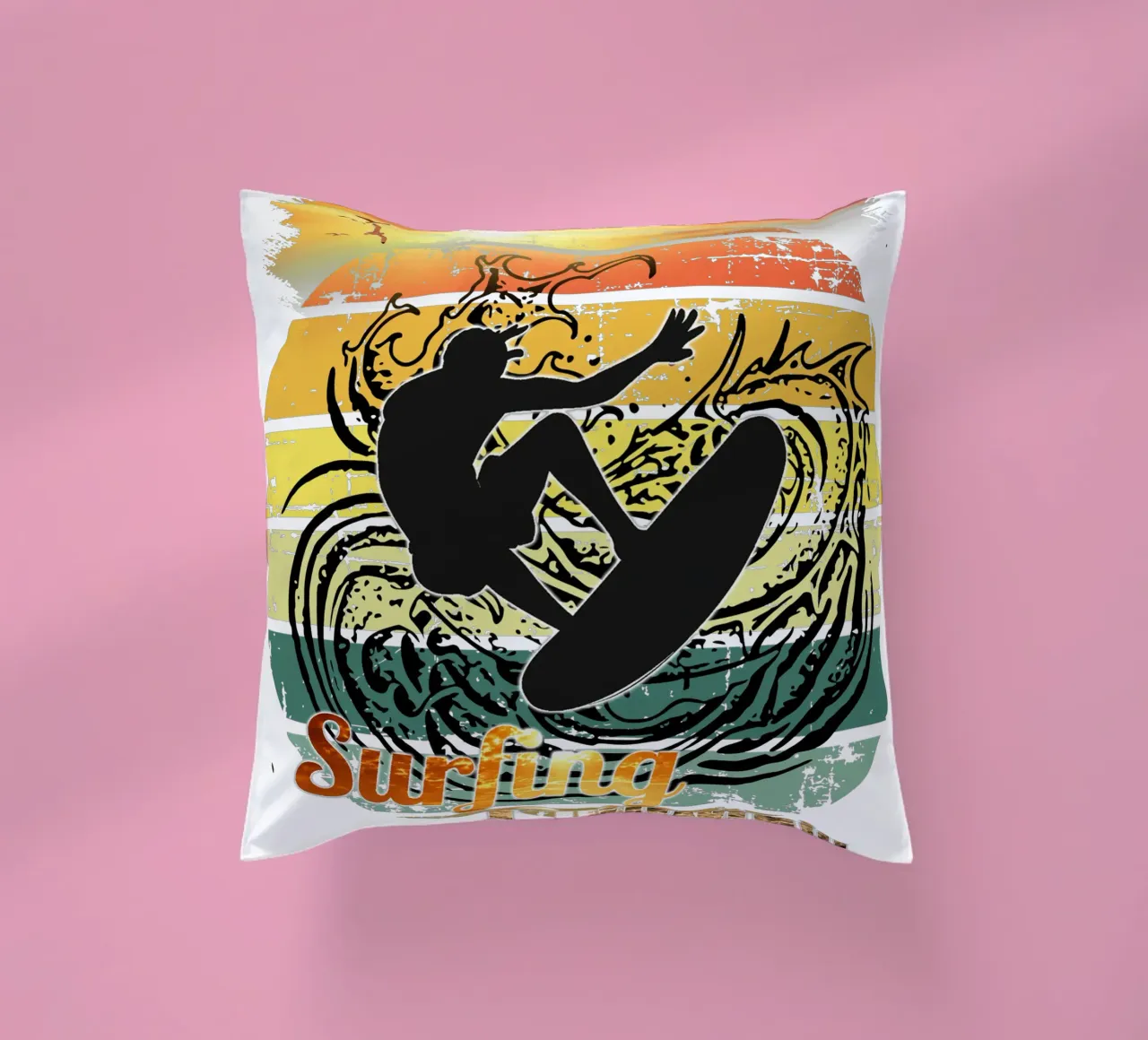 Surf Life Oval 2a - Summer Sun Vibes 16b cuscino da surfer28