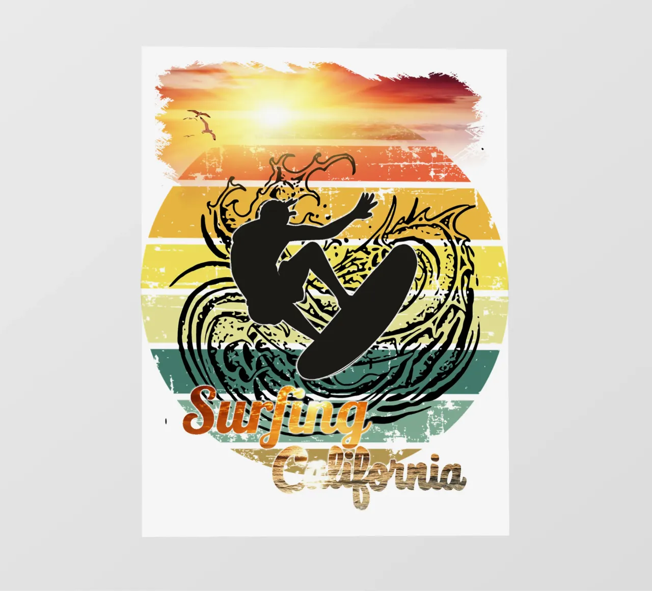 Surf Life Oval 2a - Summer Sun Vibes 16b pellicola backlit da surfer28