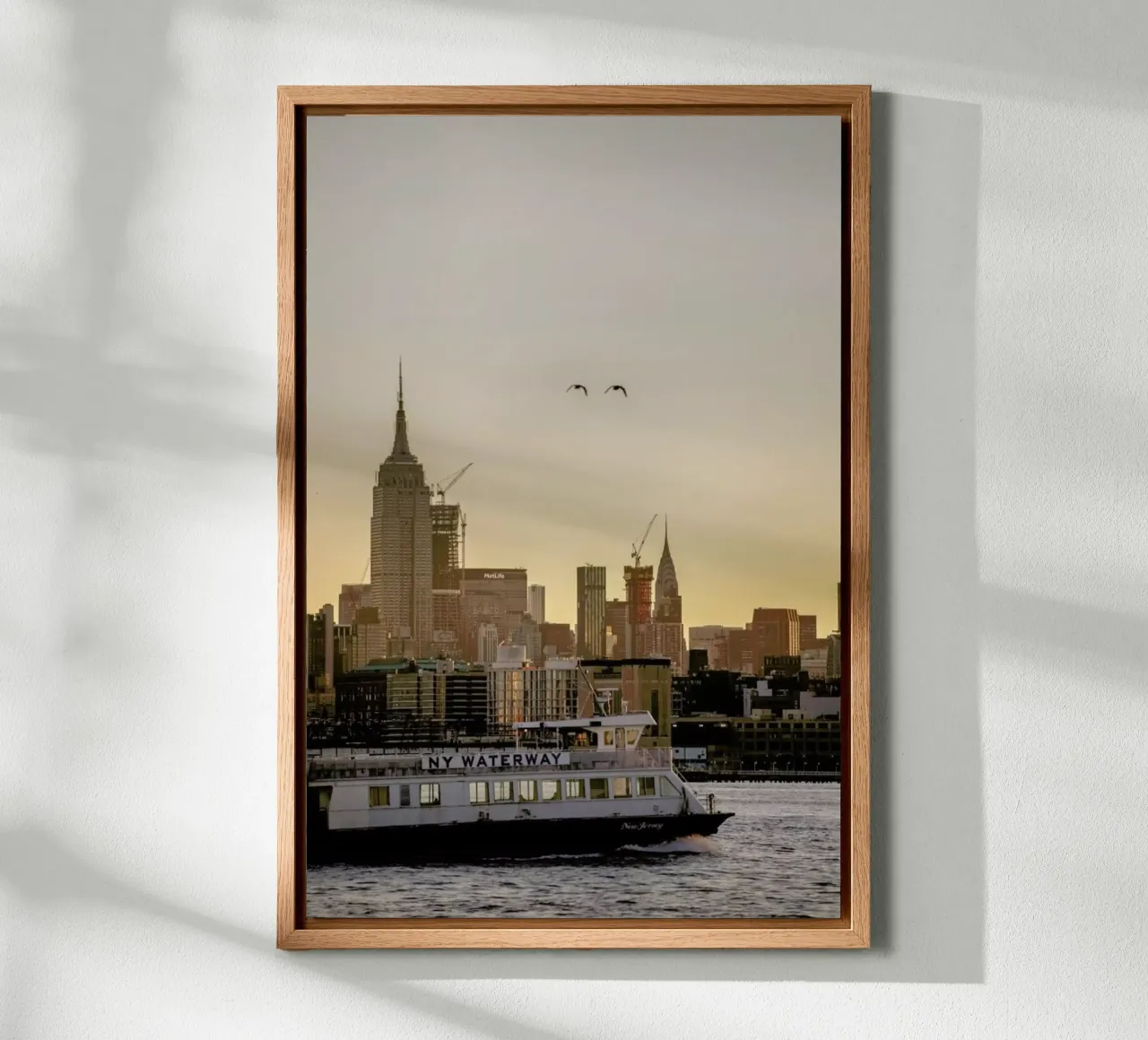 Manhattan Transfer tela con Cornice a cassetta da Cordula Schaefer