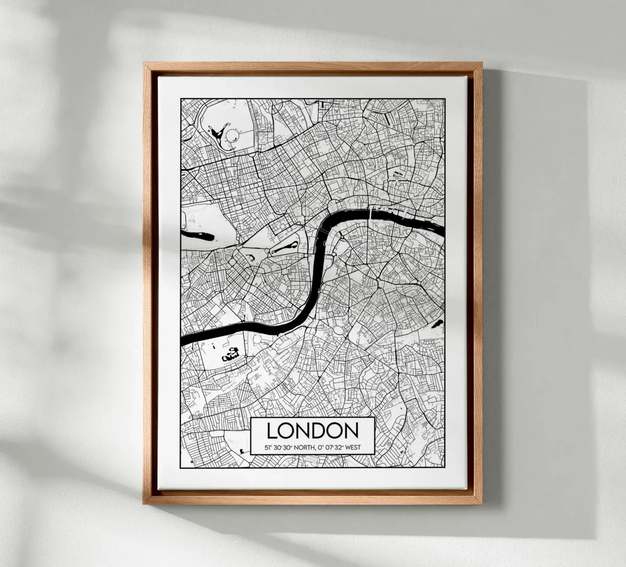 Progettare una Londra minimalista tela con Cornice a cassetta da Frame the World