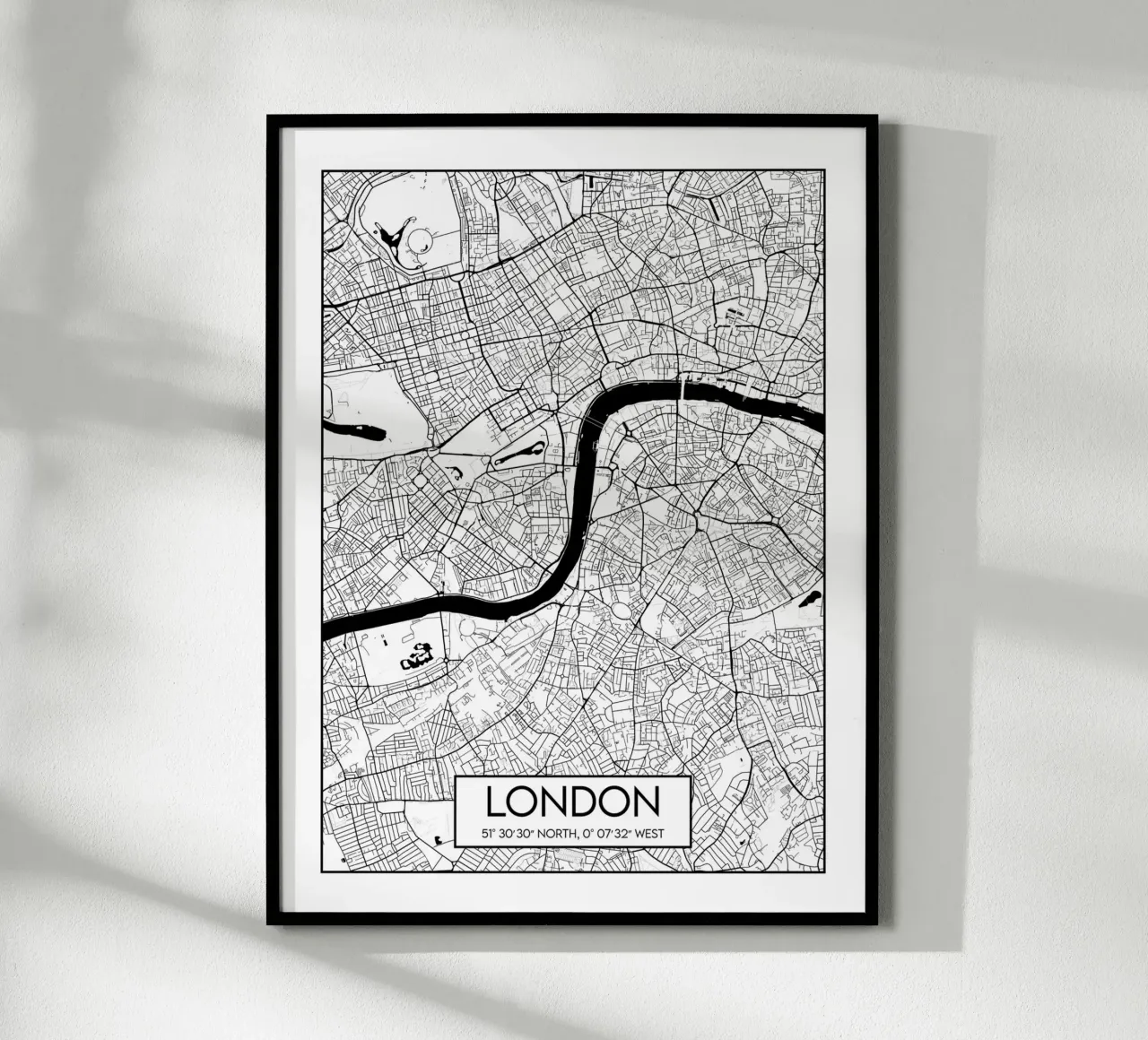 Progettare una Londra minimalista poster con telaio in alluminio da Frame the World