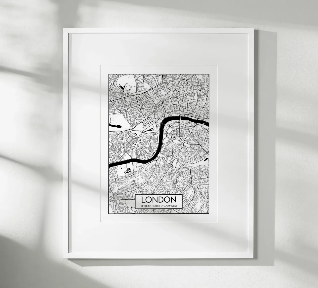 Progettare una Londra minimalista poster con telaio in alluminio da Frame the World
