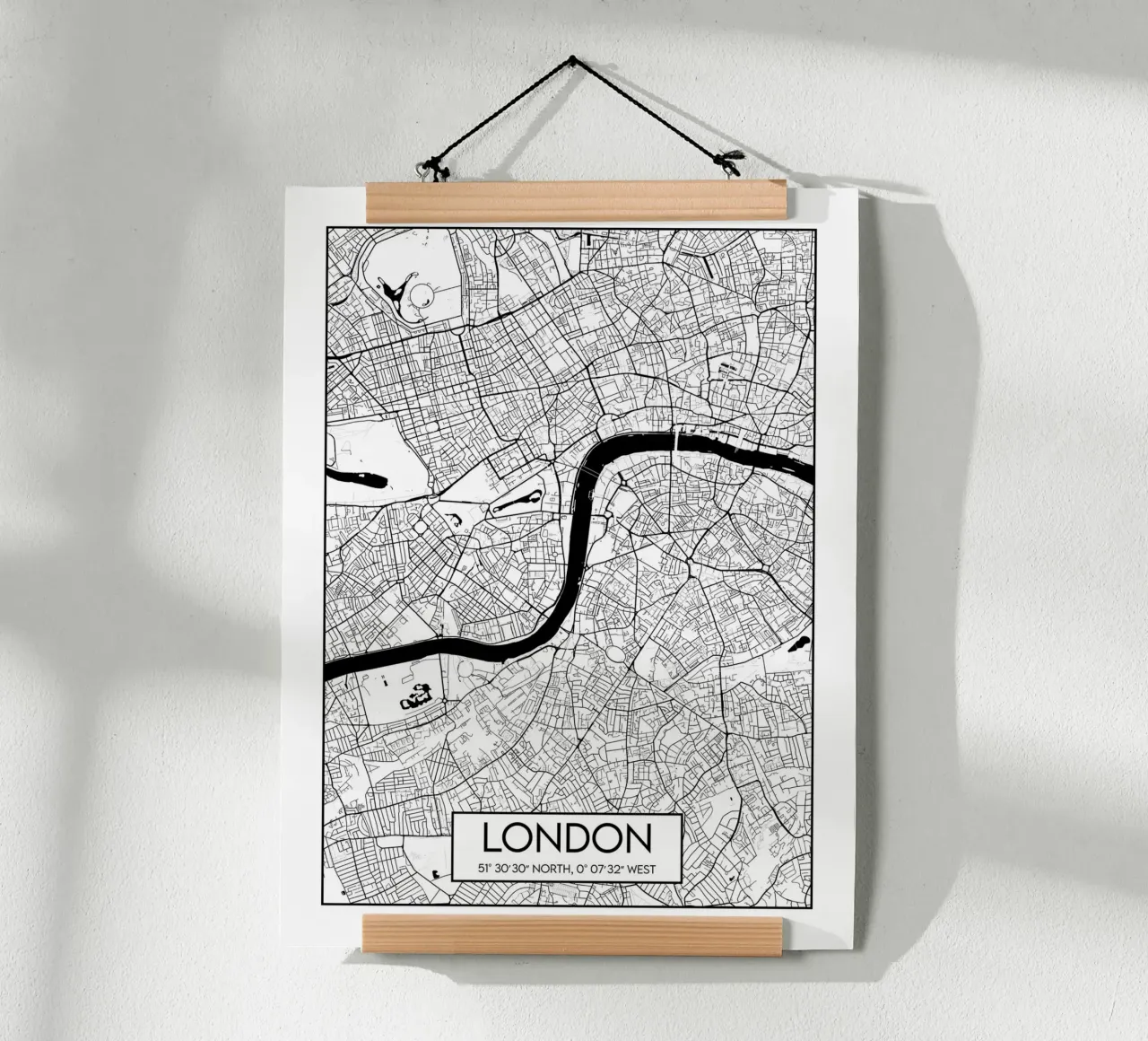 Progettare una Londra minimalista poster con telaio in alluminio da Frame the World