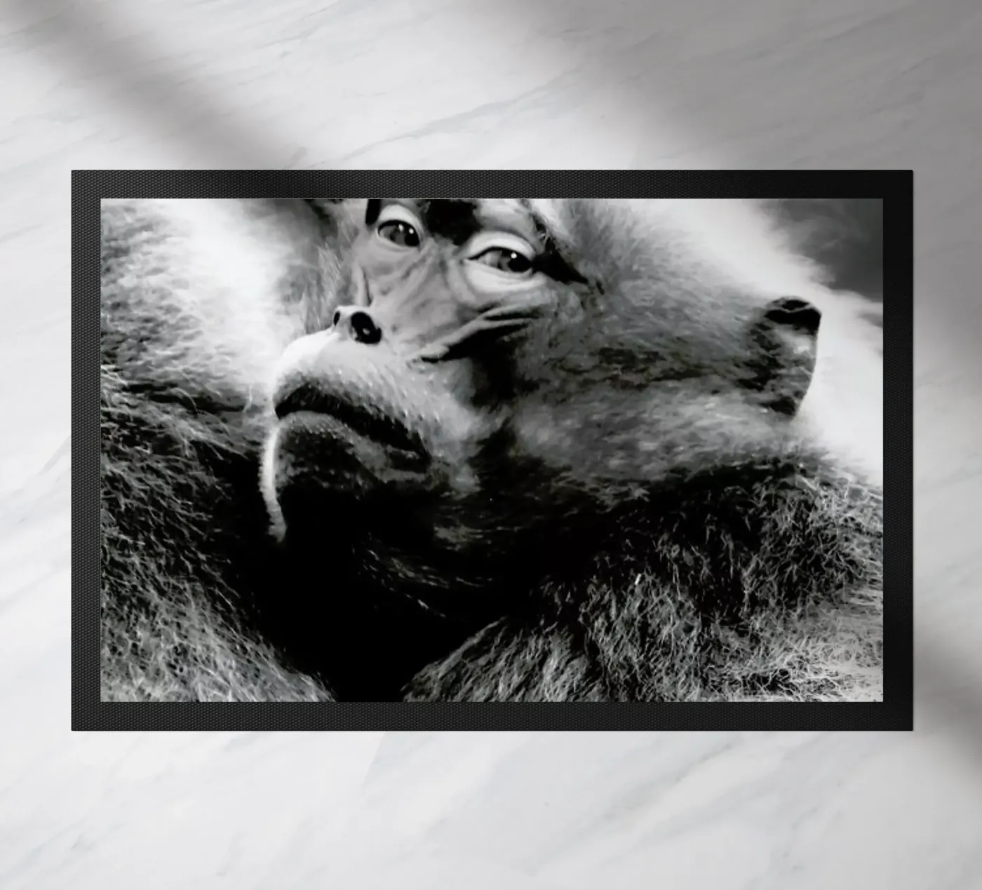 Monkey Business deurmat van Babett Schultze