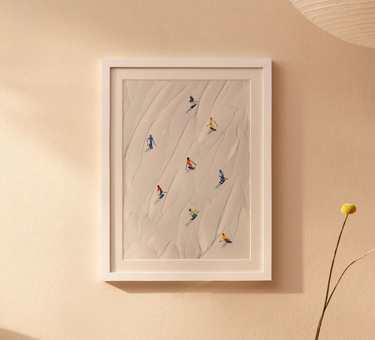 Skiing Poster, Modern Fun Trendy Art, Apres Ski Poster von Boheme