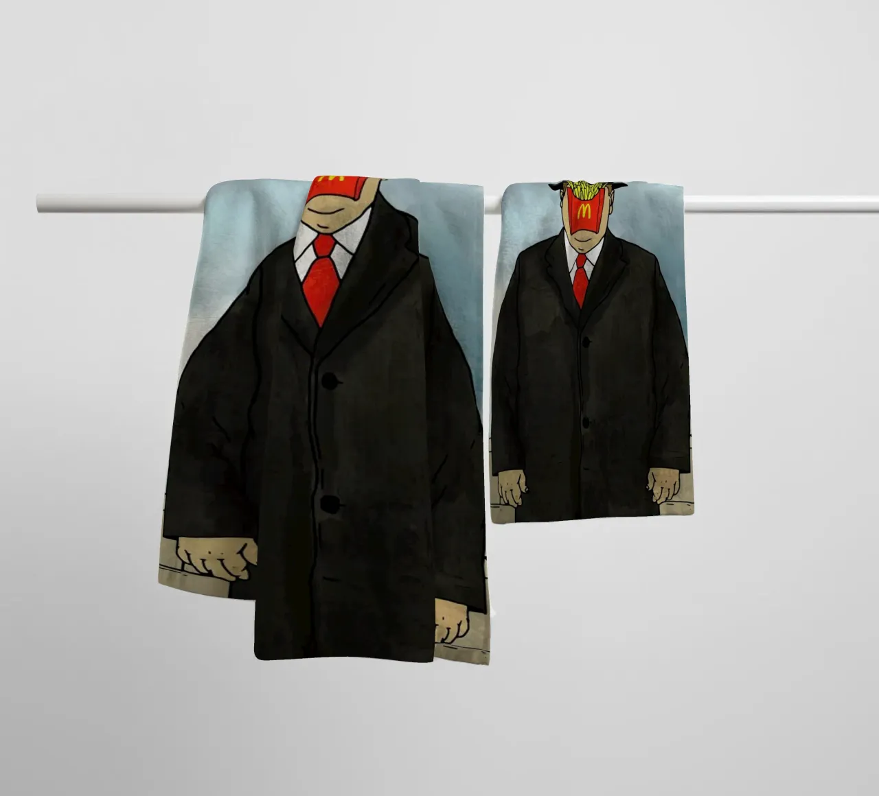 Millennial Masterpieces asciugamano da bagno da Nick Cocozza