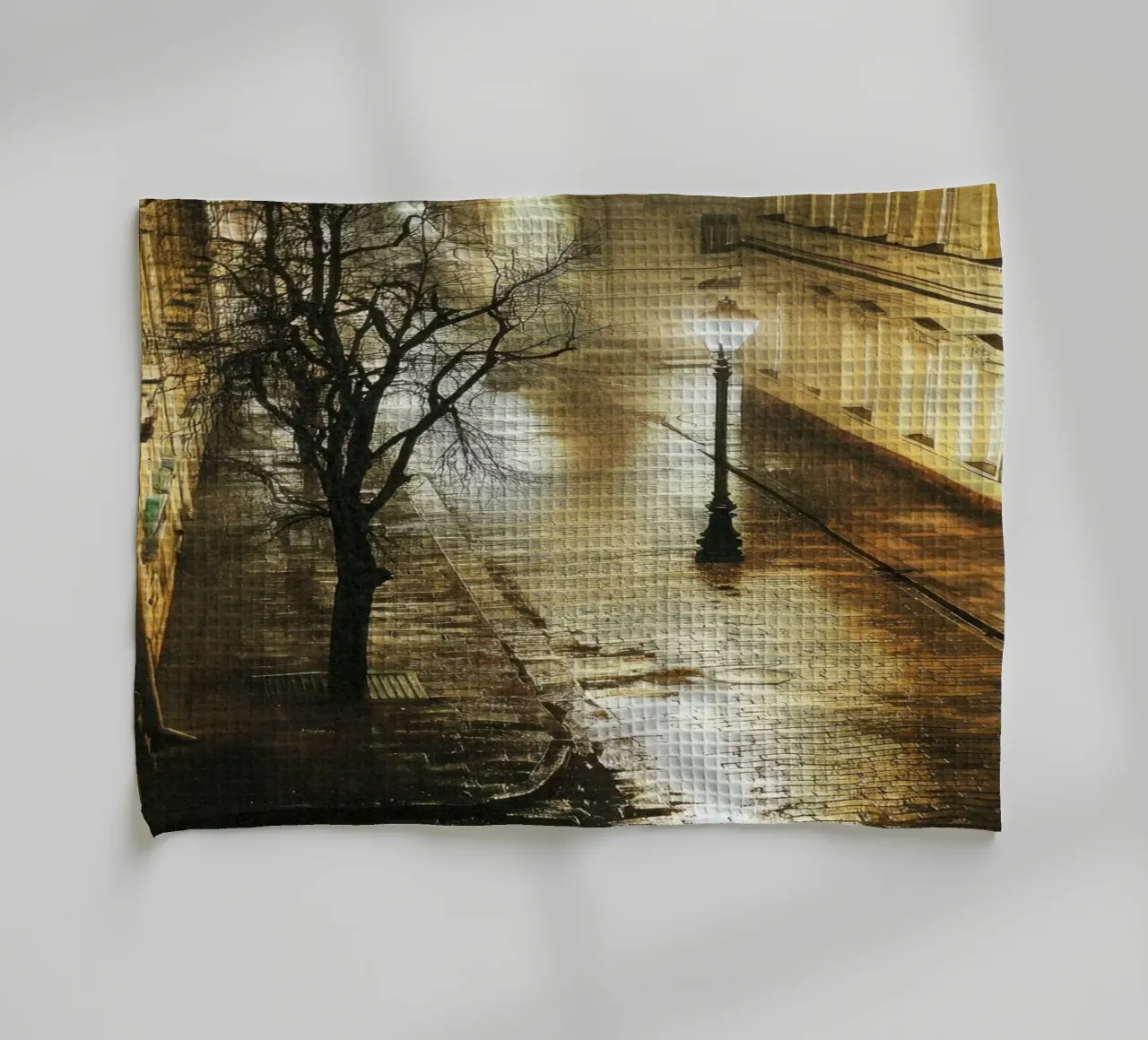 Varsovie sous la pluie – Silence doré torchon de By Night