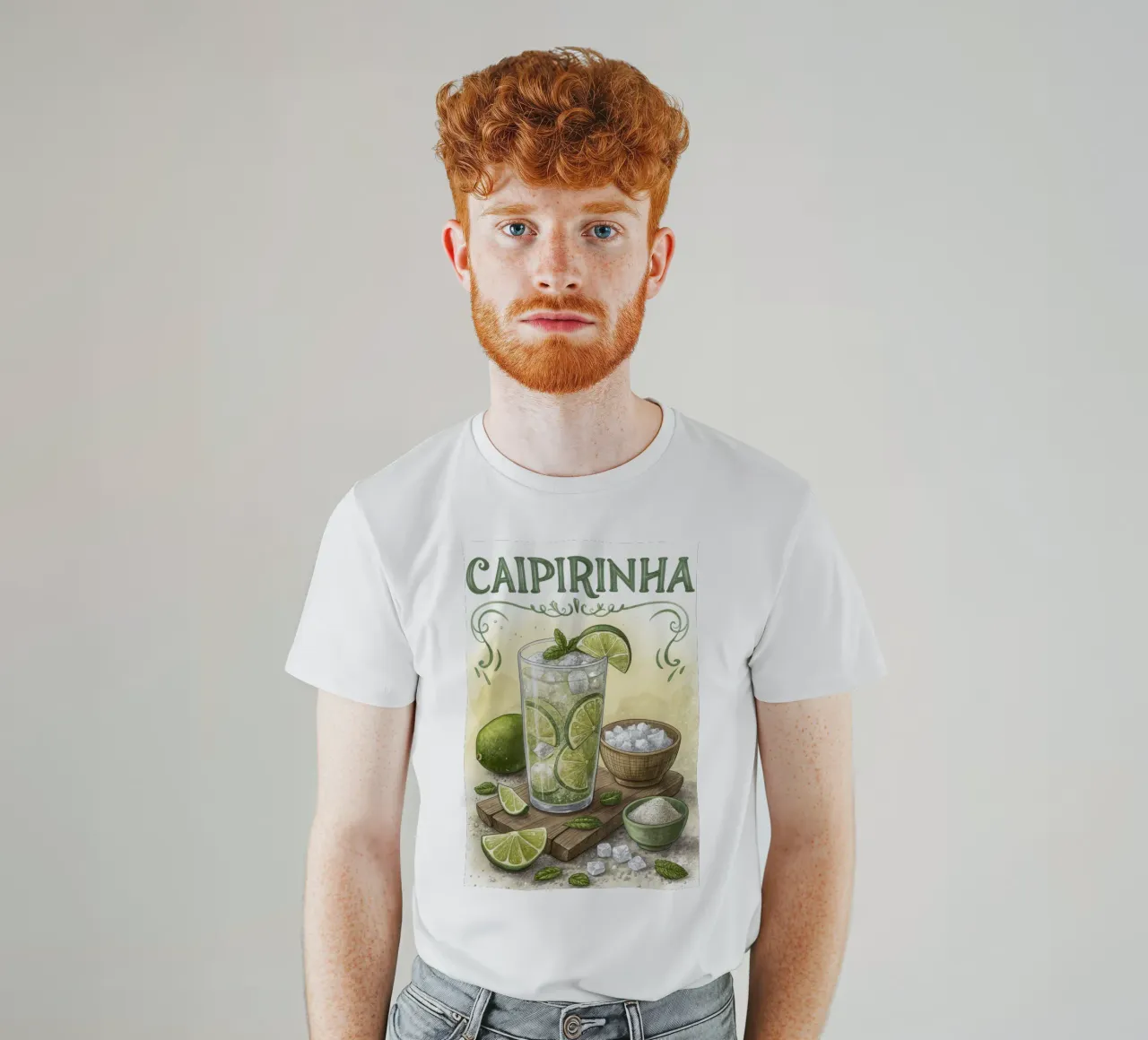 Affiche rétro de la Caipirinha t-shirt de 🎁 ARTVI-SHOP