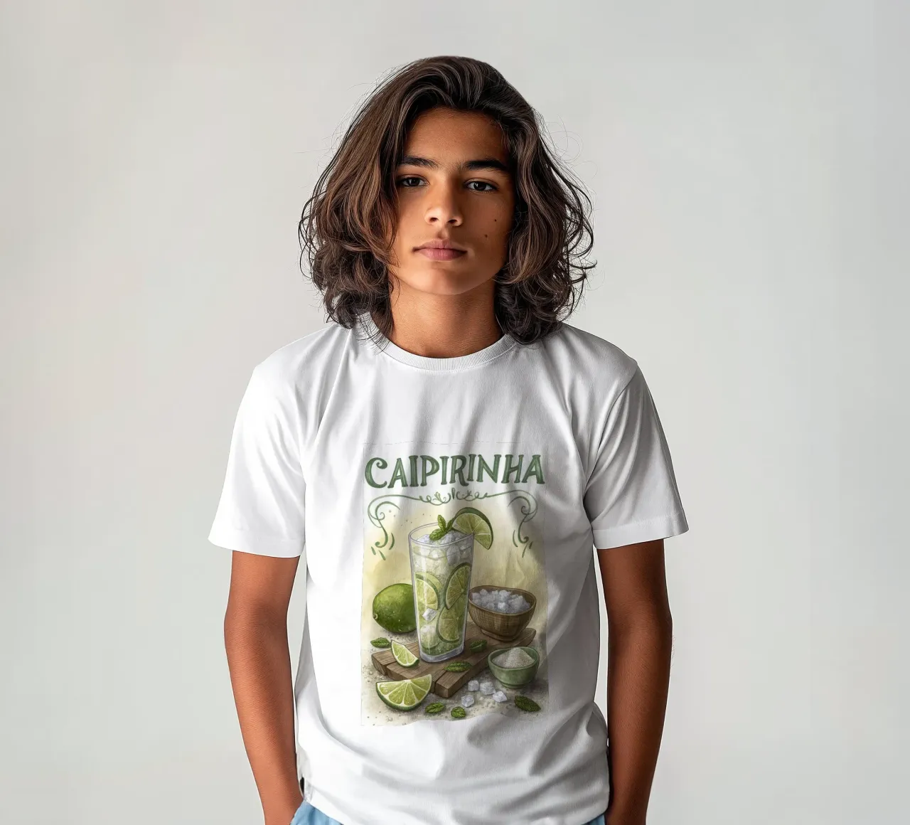Caipirinha retro poster kids t-shirt by 🎁 ARTVI-SHOP