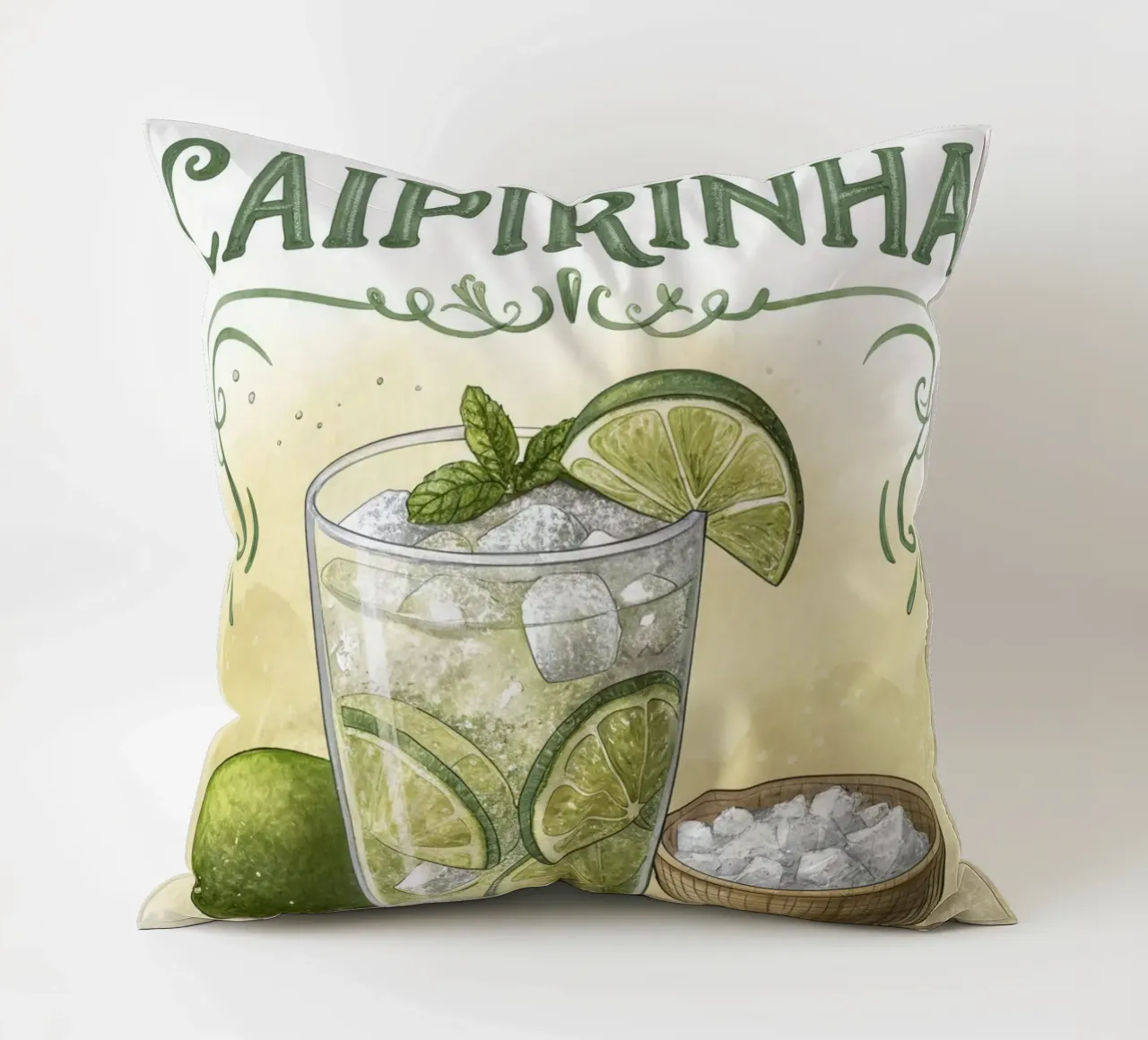 Poster retro Caipirinha cuscino da 🎁 ARTVI-SHOP