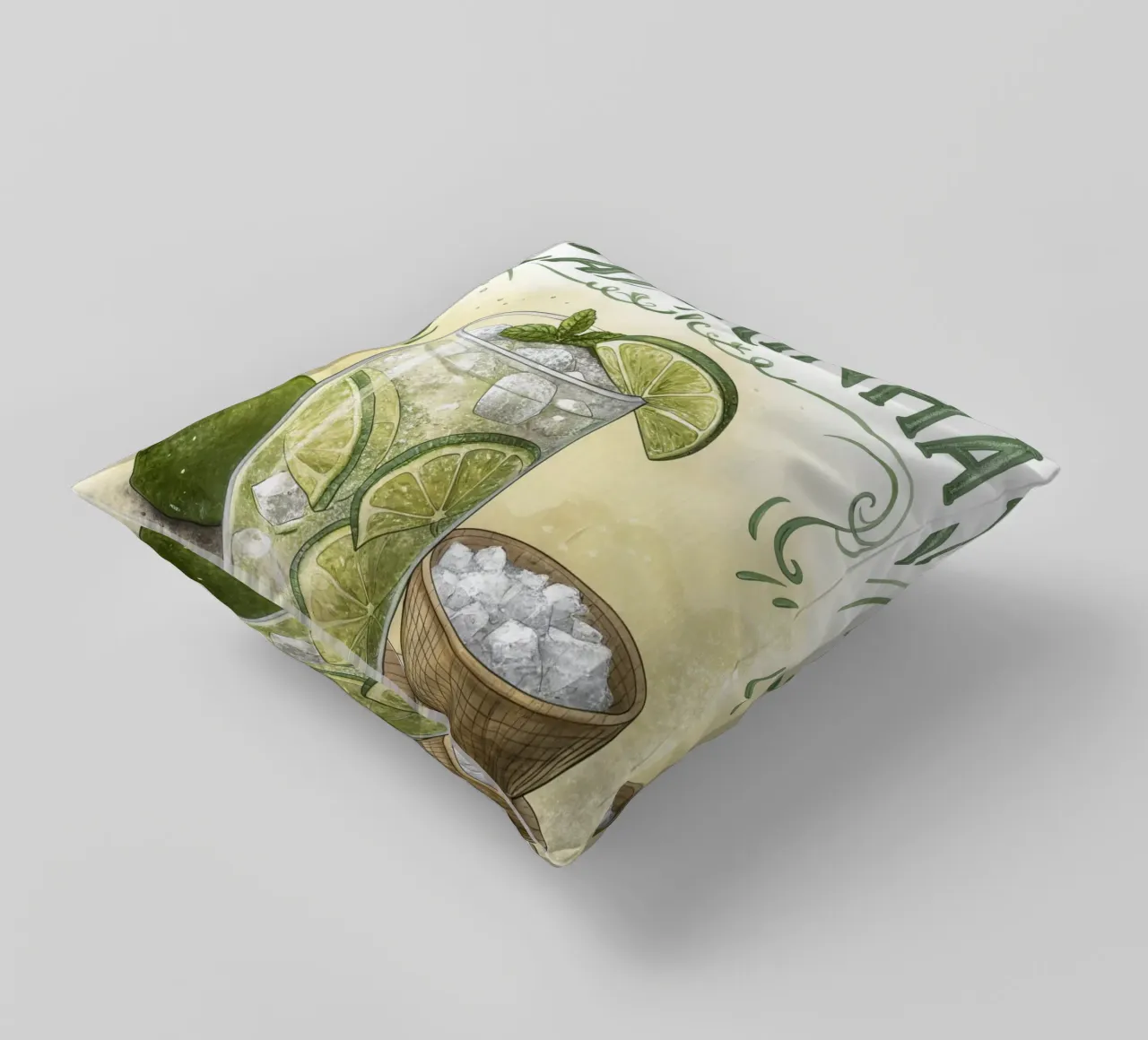 Poster retro Caipirinha cuscino da 🎁 ARTVI-SHOP