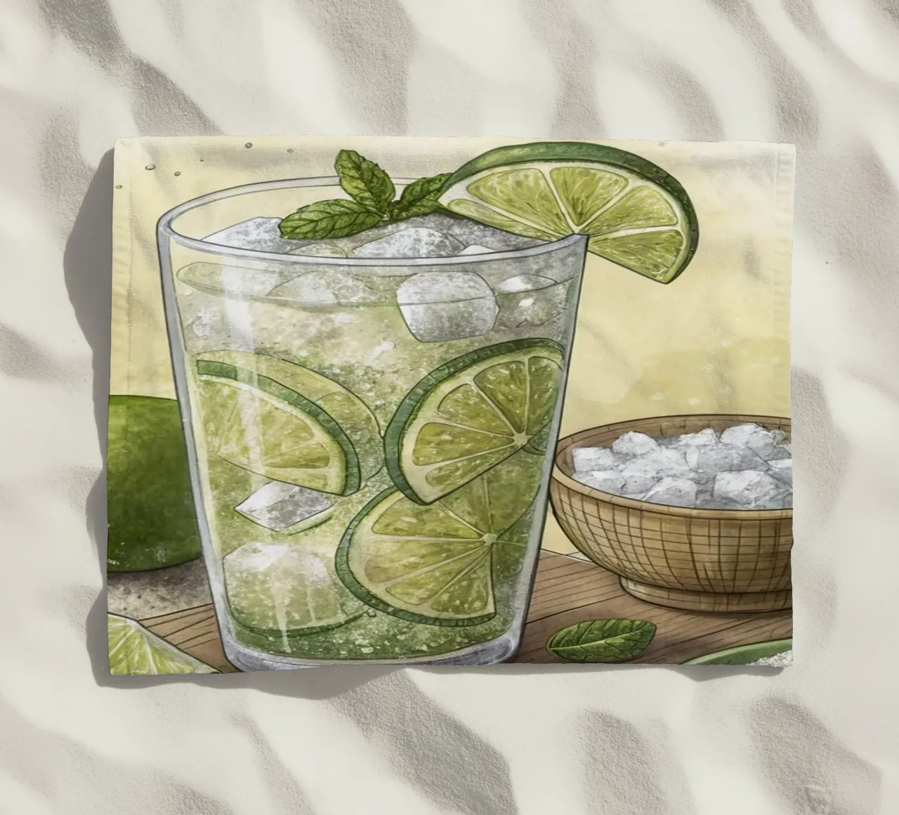 Poster retro Caipirinha telo mare da 🎁 ARTVI-SHOP