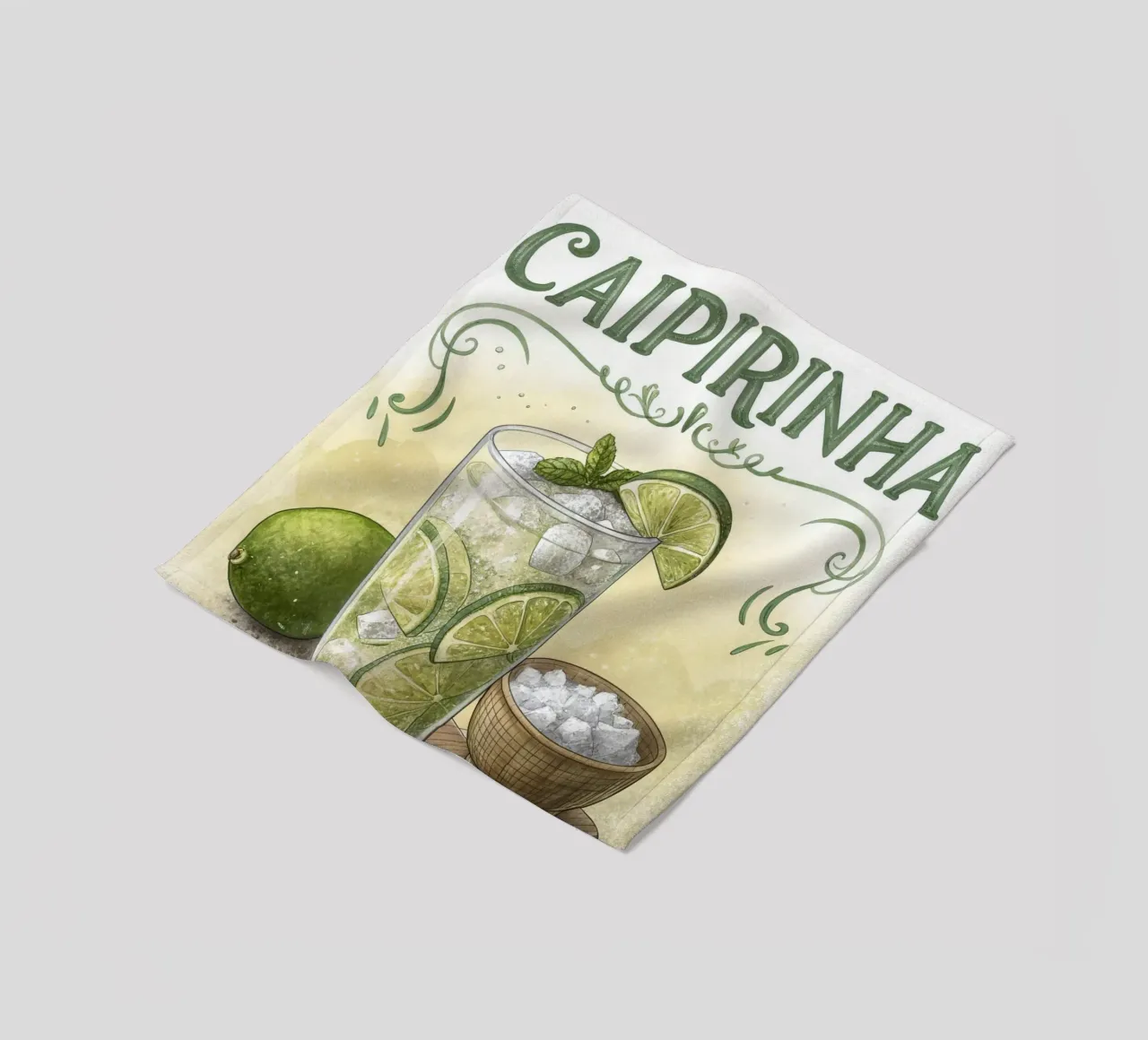 Poster retro Caipirinha coperta in pile da 🎁 ARTVI-SHOP