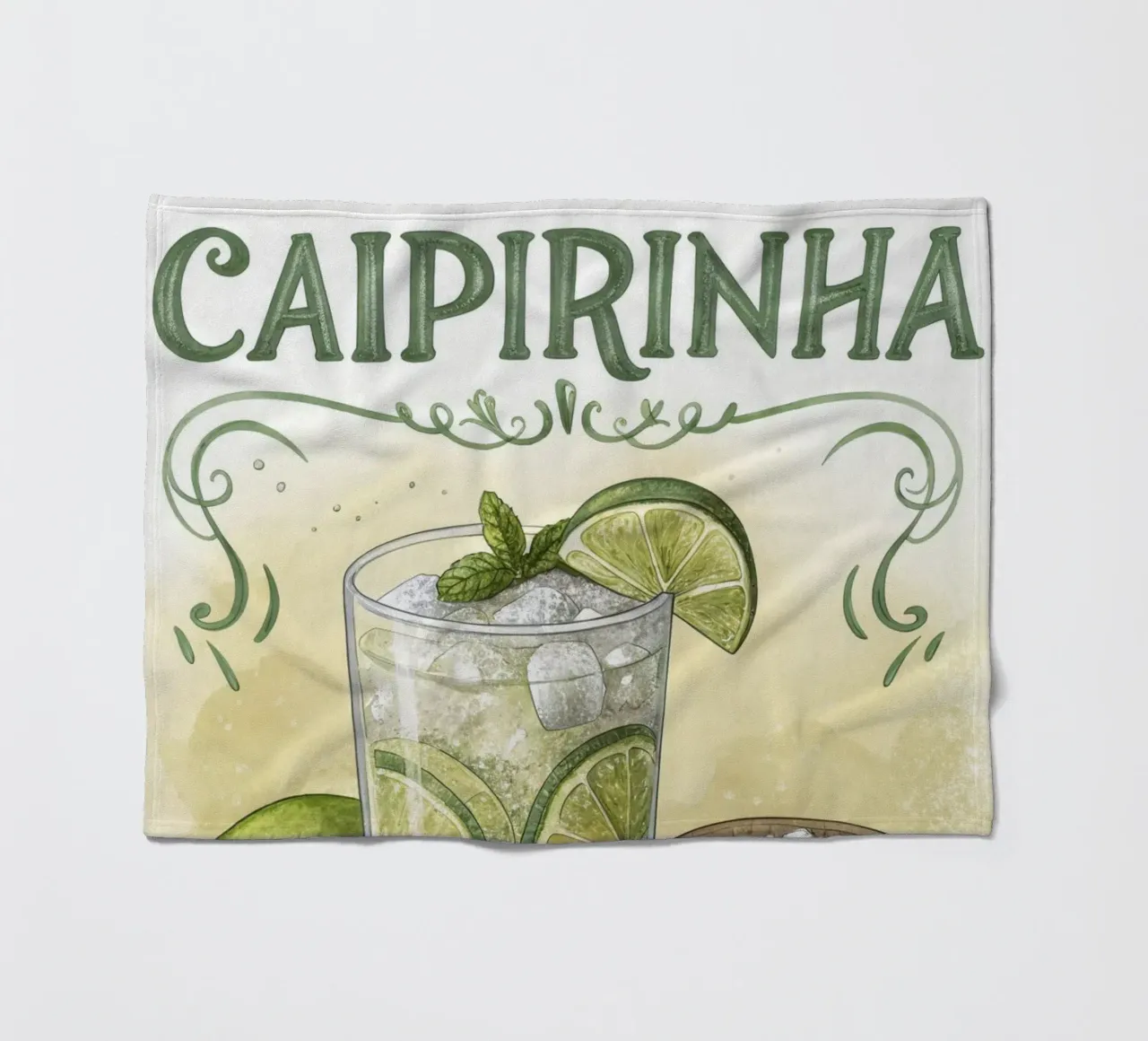 Poster retro Caipirinha coperta in pile da 🎁 ARTVI-SHOP