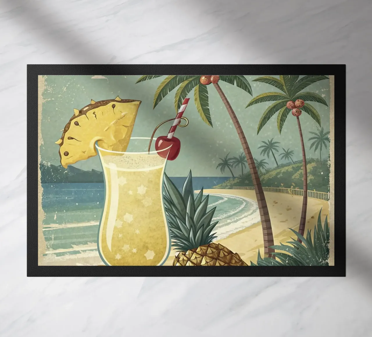 Poster retro Pina Colada zerbino da ARTVI-SHOP