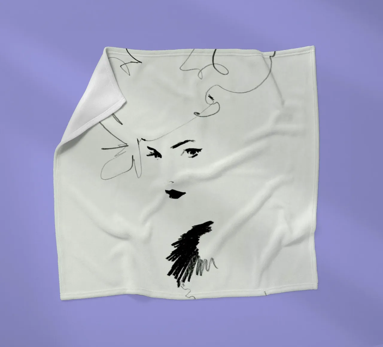 Sima Fleecedecke von Ekaterina Koroleva