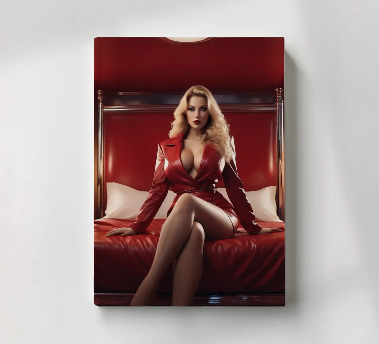 Blonde red notebook by CASTILO