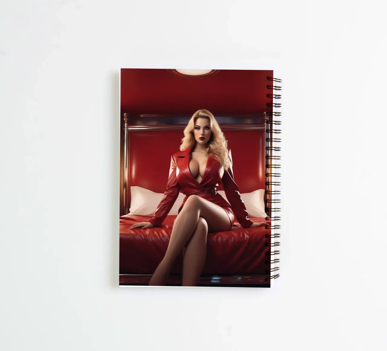 Blonde red spiral notebook by CASTILO