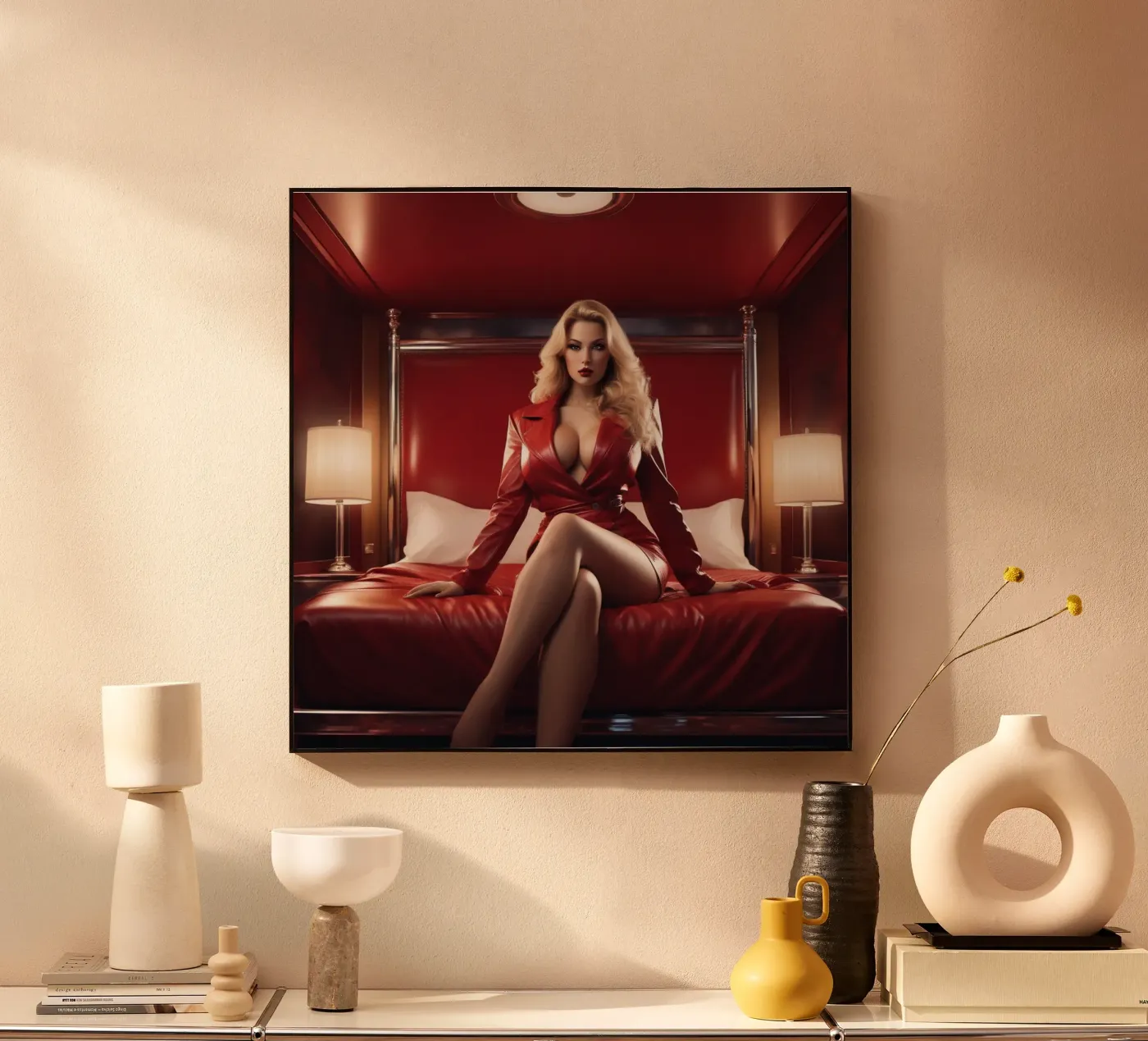 Blonde red Acryl-Glas von CASTILO