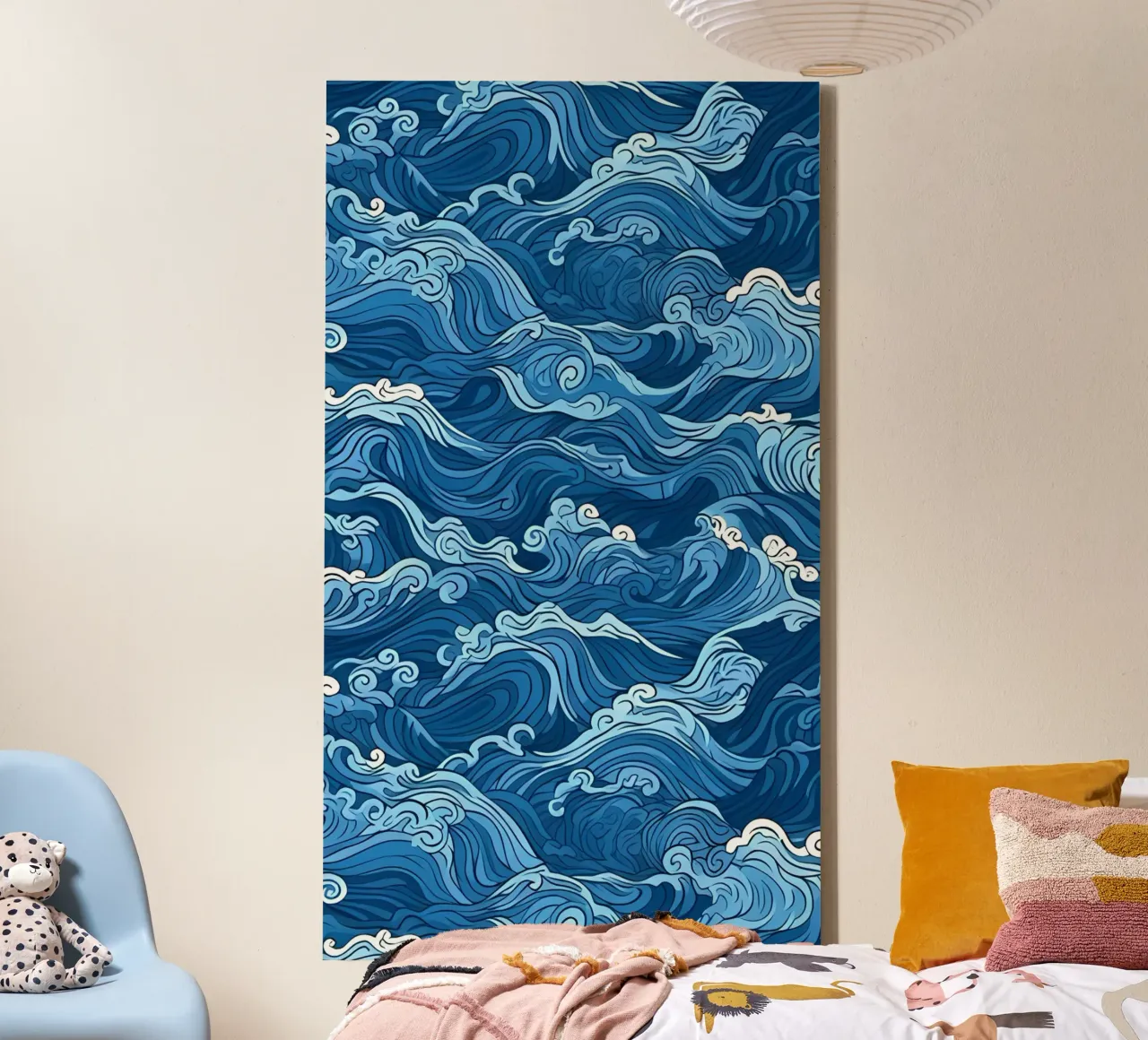 Poster d'arte minimalista 461 tela con Cornice a cassetta da ahmiaLodri