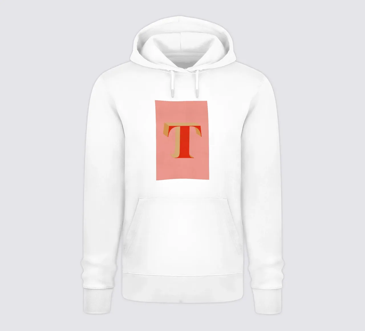 Red T hoodie by daylight design studio
