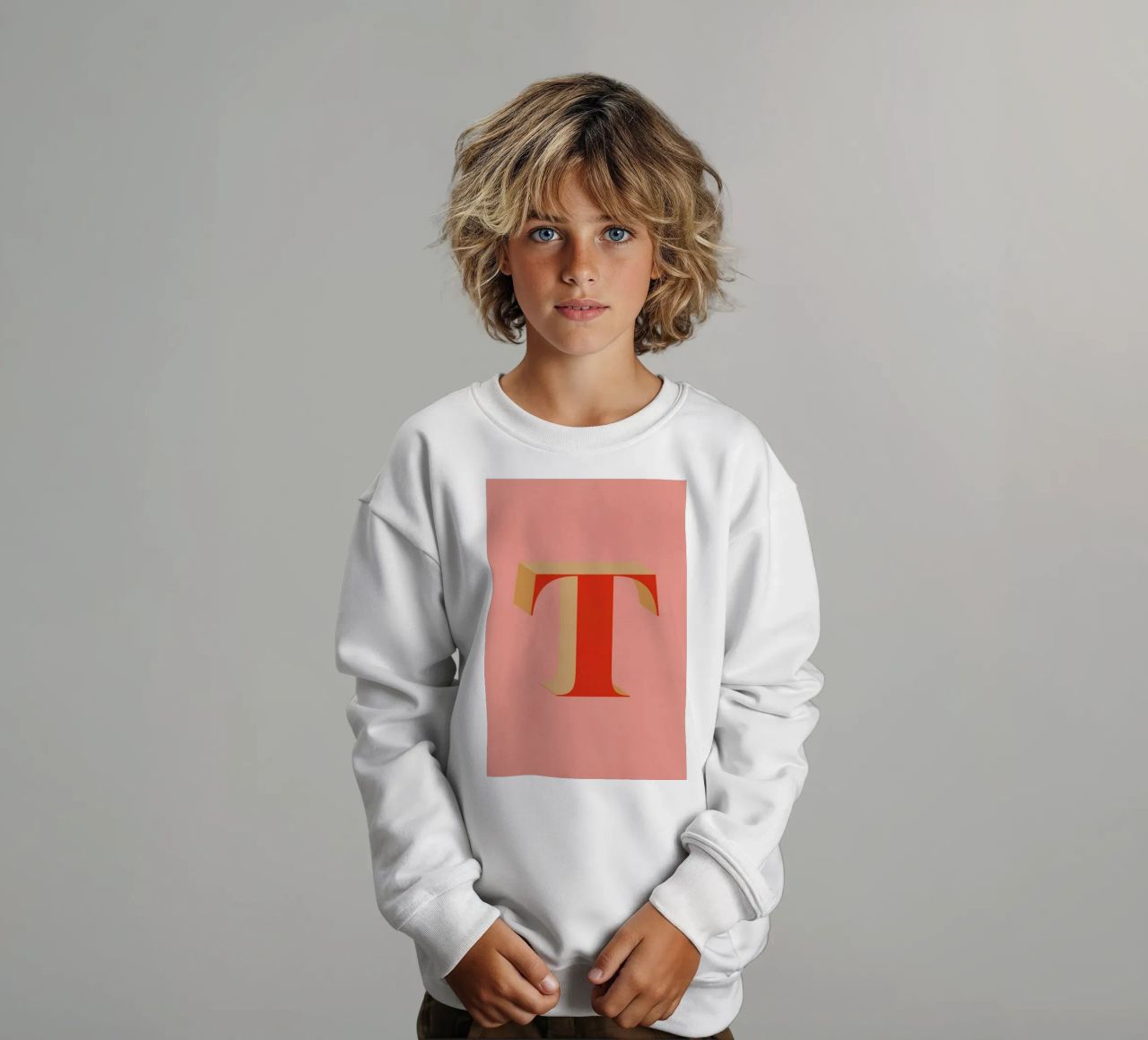 Red T felpa bambino da daylight design studio
