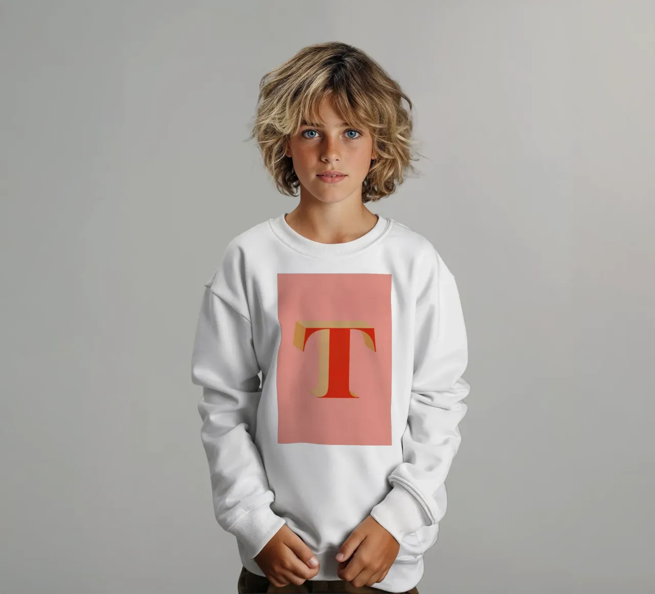 Red T felpa bambino da daylight design studio