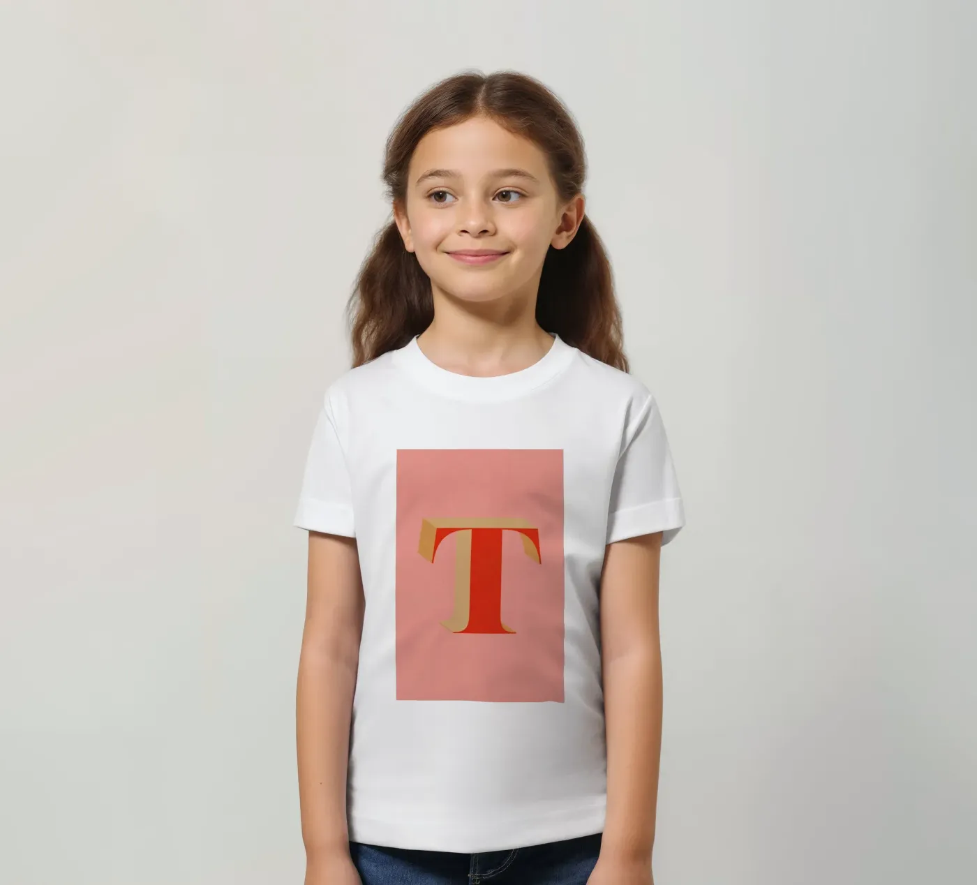 Red T t-shirt bambini da daylight design studio