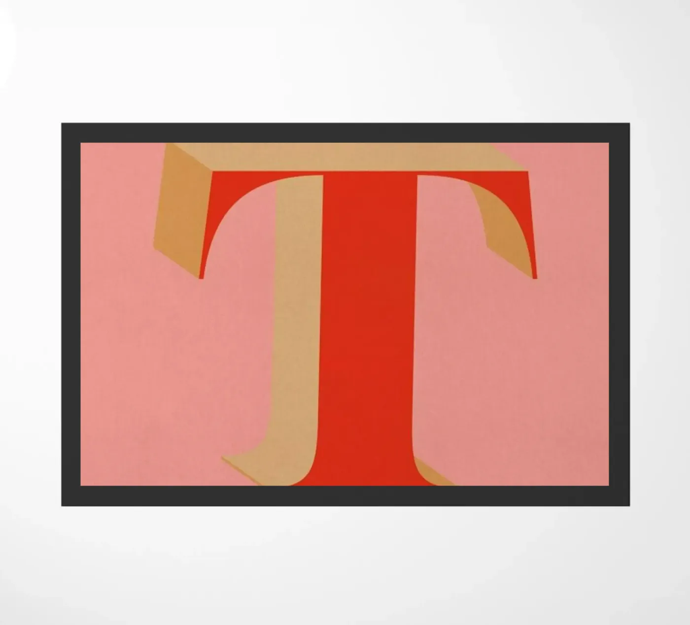 Red T deurmat van daylight design studio