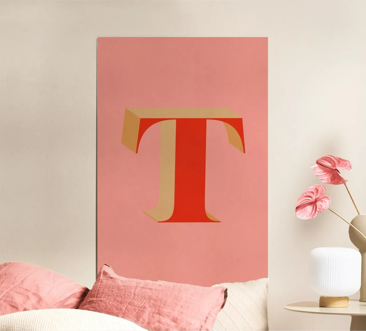 Red T poster da daylight design studio