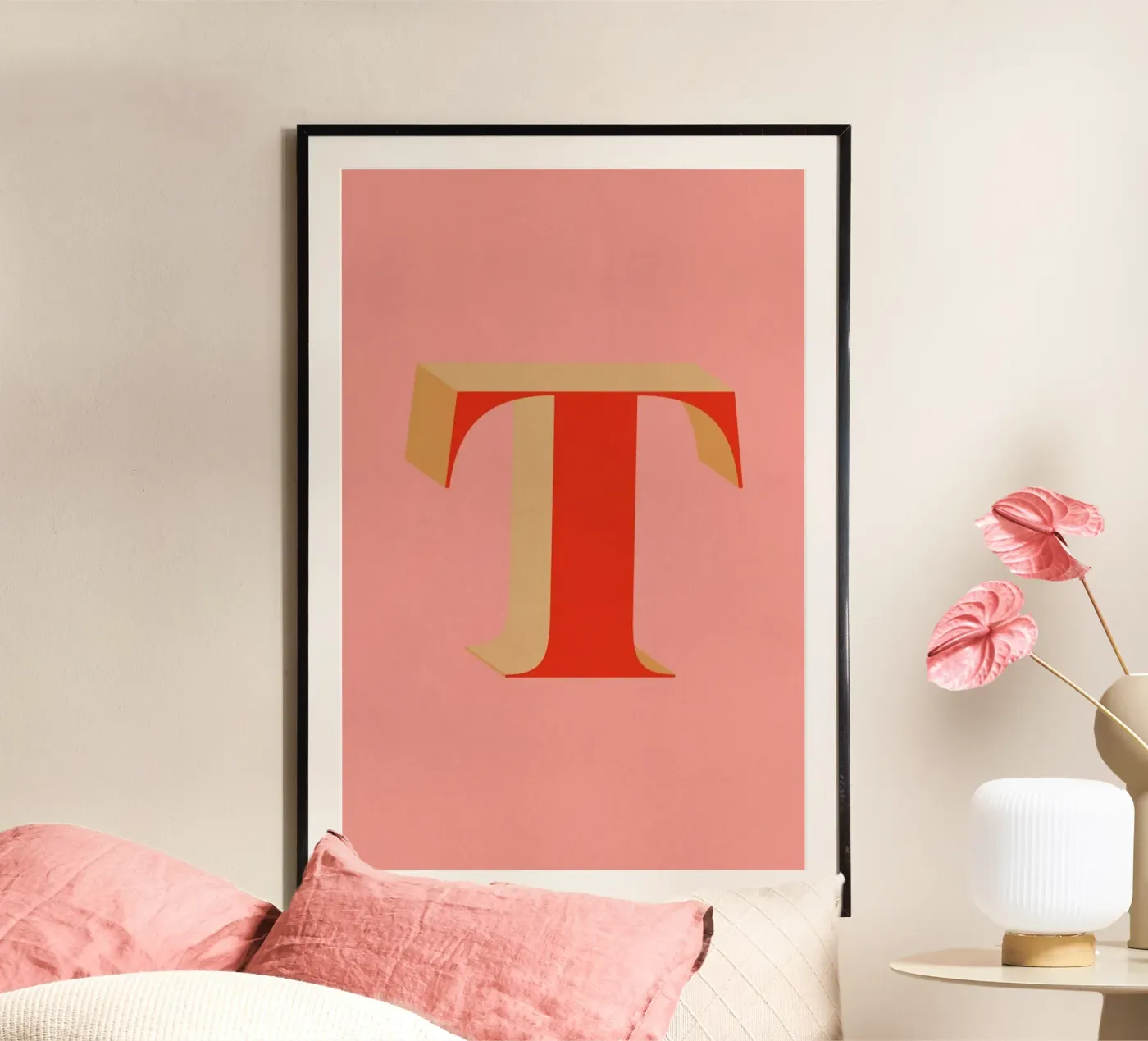 Red T poster van daylight design studio