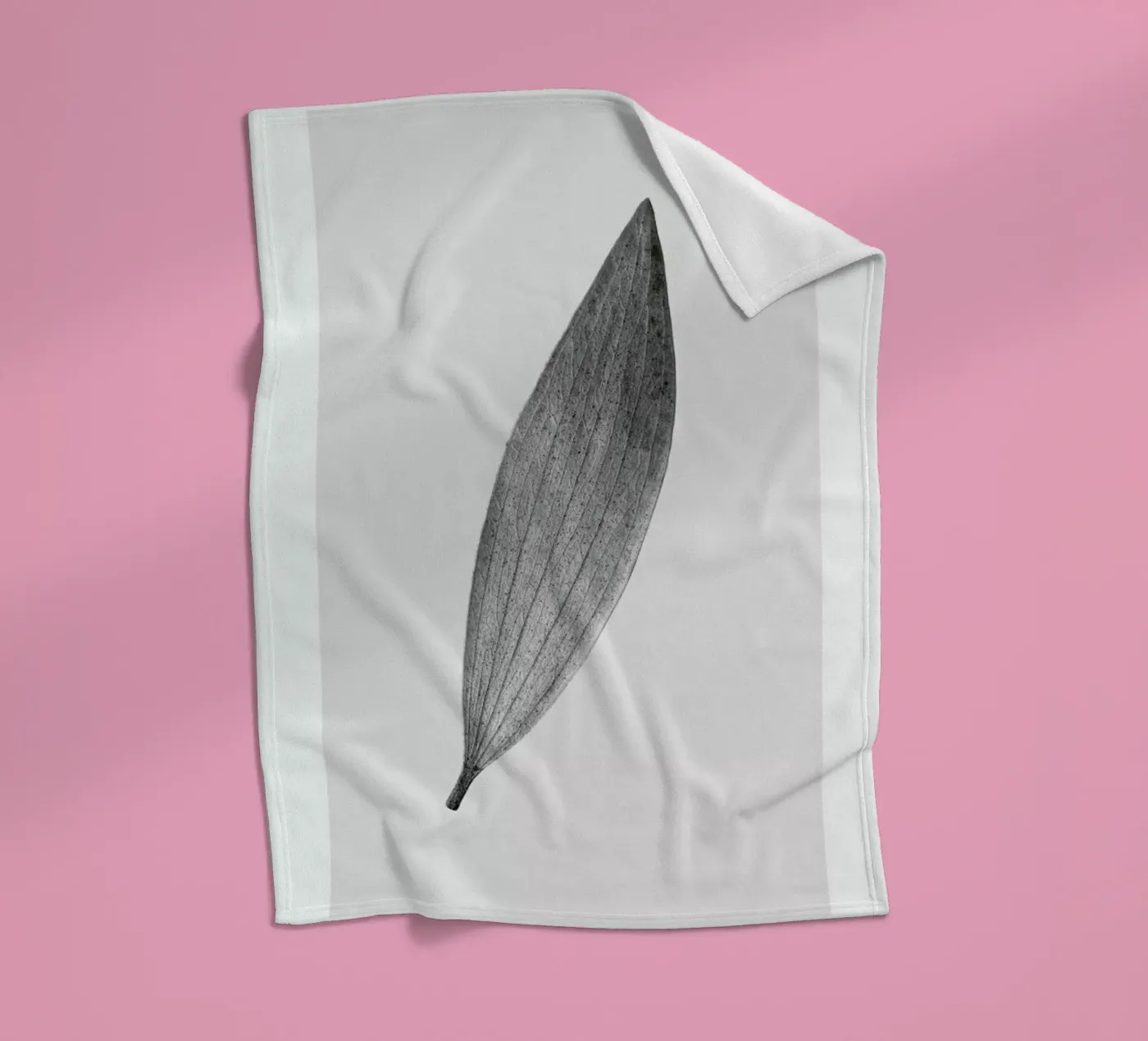 Eucalyptus Leaf fleece blanket by Flora & Fauna