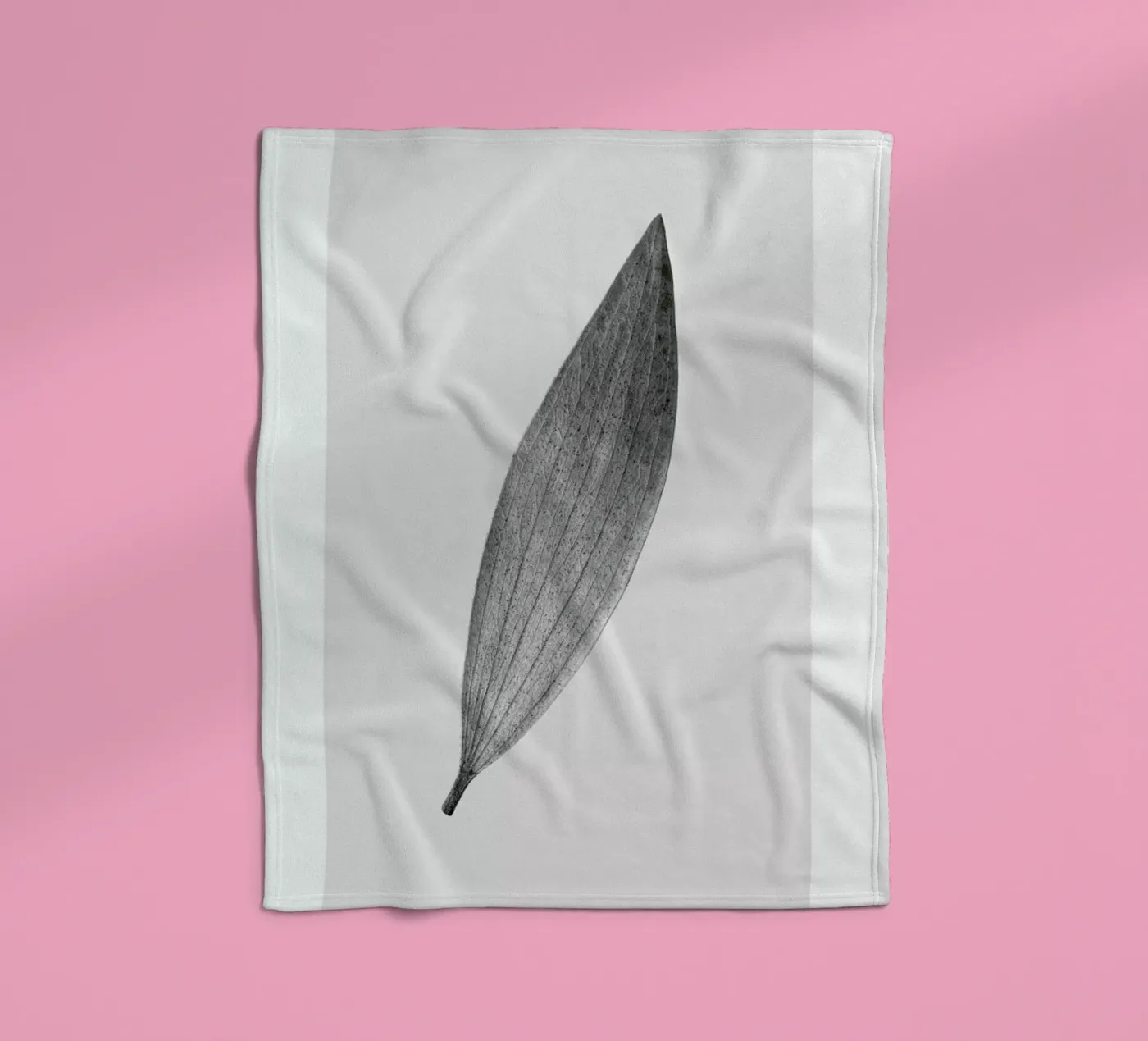 Eucalyptus Leaf fleece blanket by Flora & Fauna