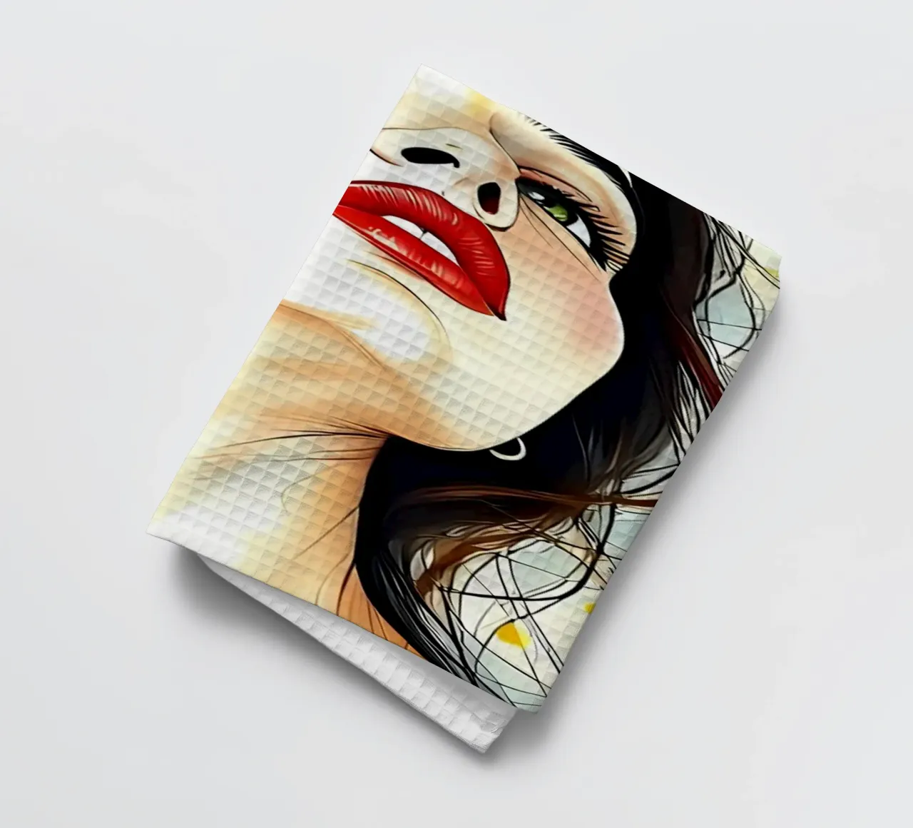 Minimalist Art Poster 464 tea towel by ahmiaLodri