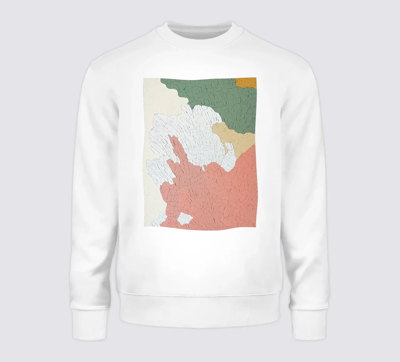 Organic Shapes & Color – Stylish Abstract Expression Art sweatshirt by Kaji