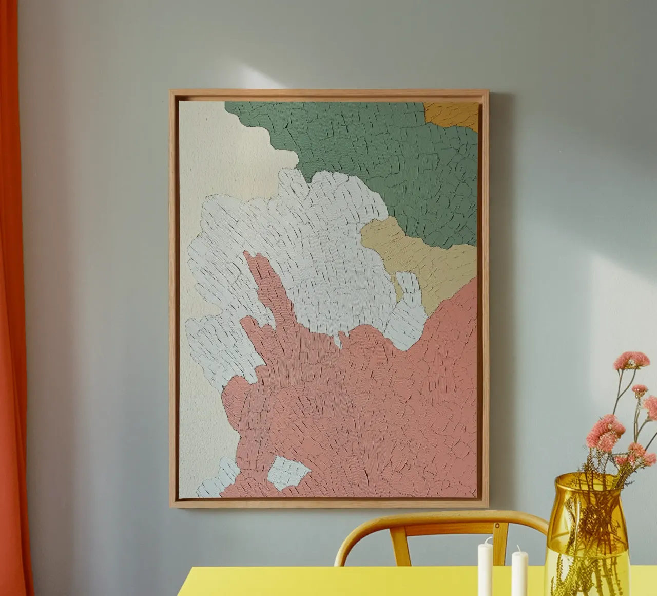 Organic Shapes & Color – Stylish Abstract Expression Art canvas by Kaji