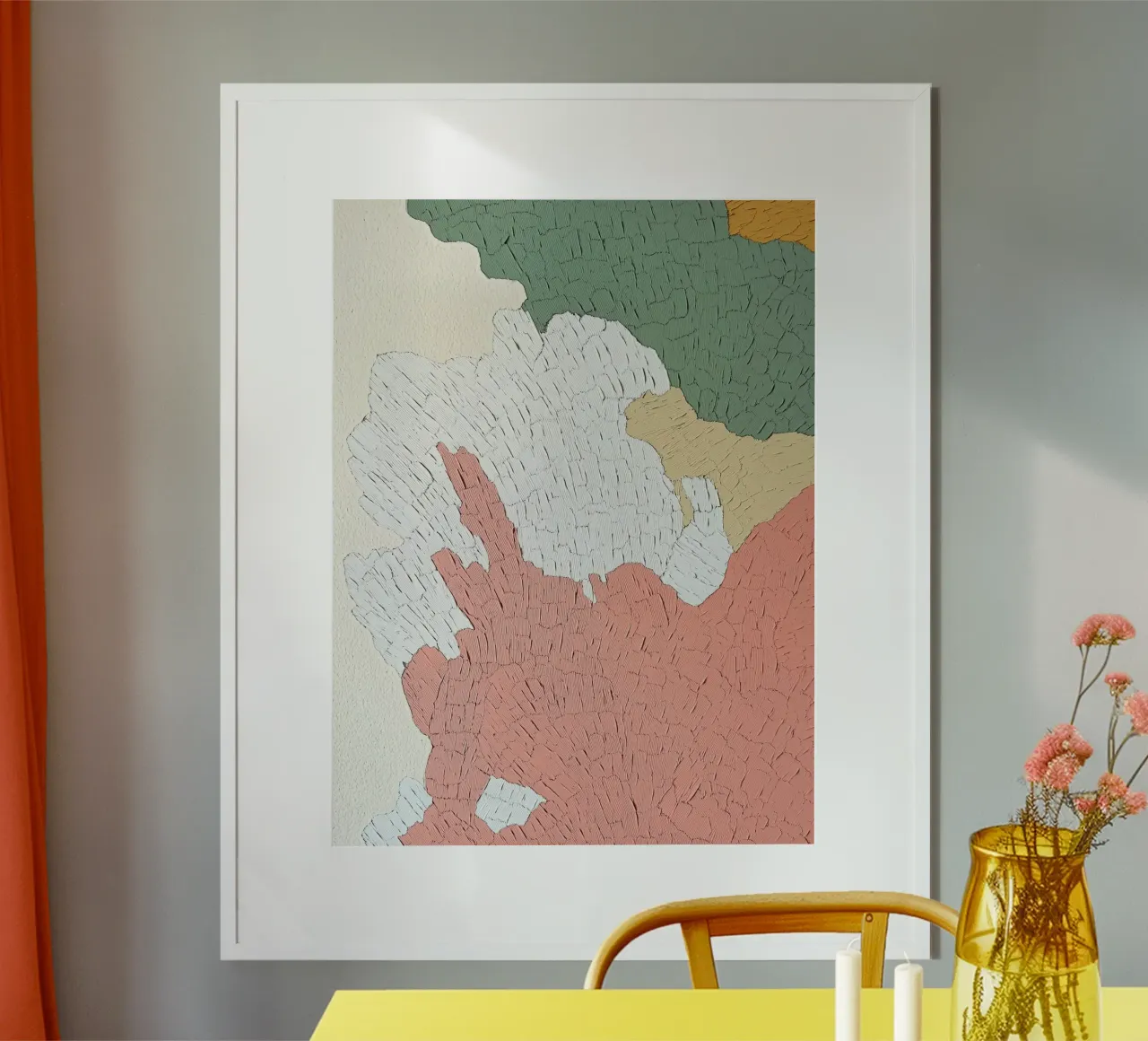 Forme organiche e colori - Arte di espressione astratta alla moda carta hahnemühle da Kaji