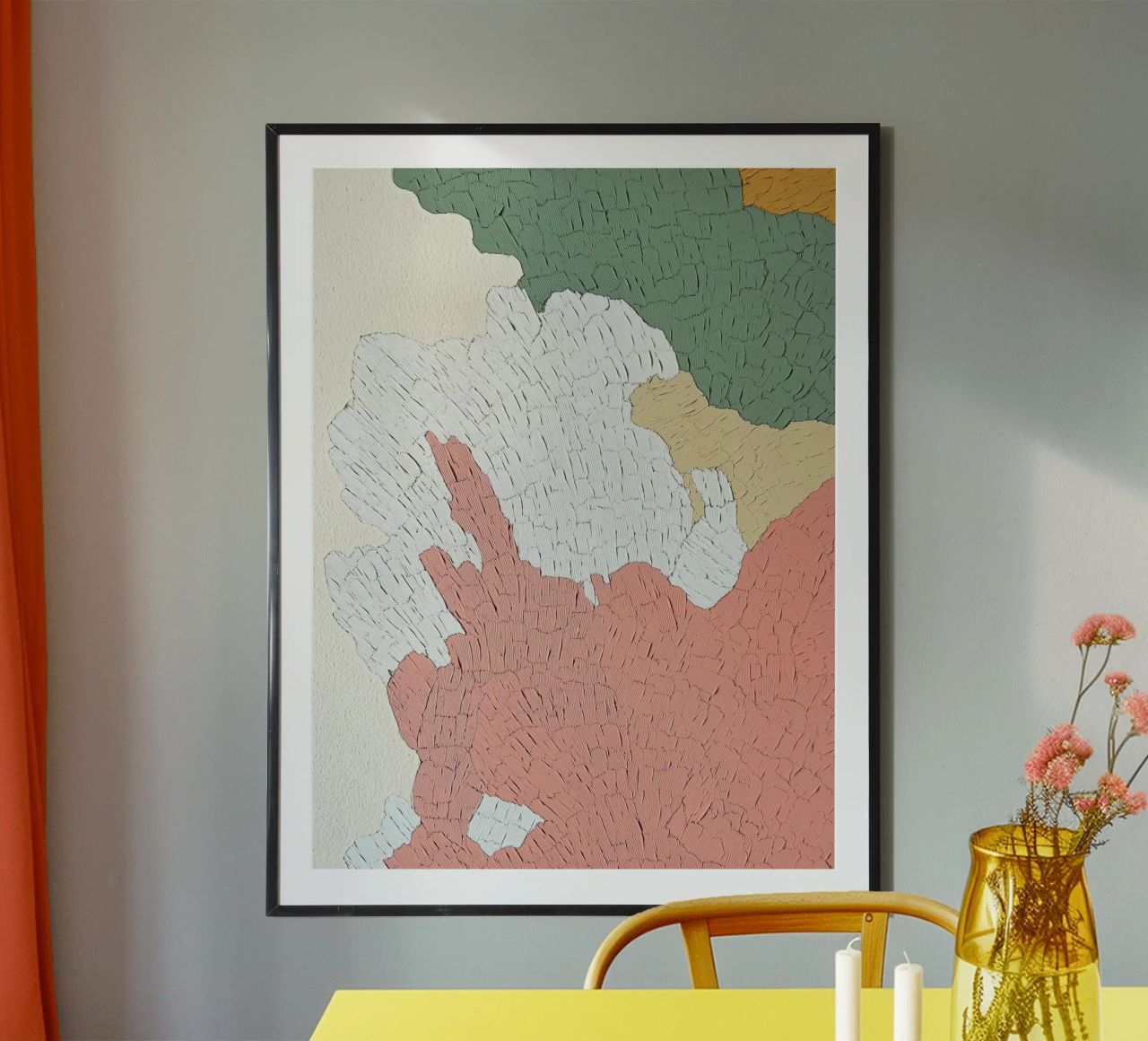 Forme organiche e colori - Arte di espressione astratta alla moda carta hahnemühle da Kaji