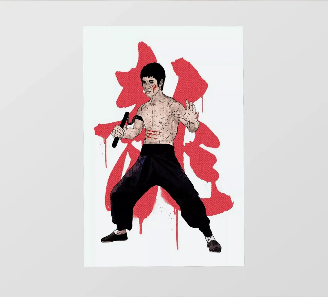 Bruce Lee pellicola backlit da Nick Cocozza